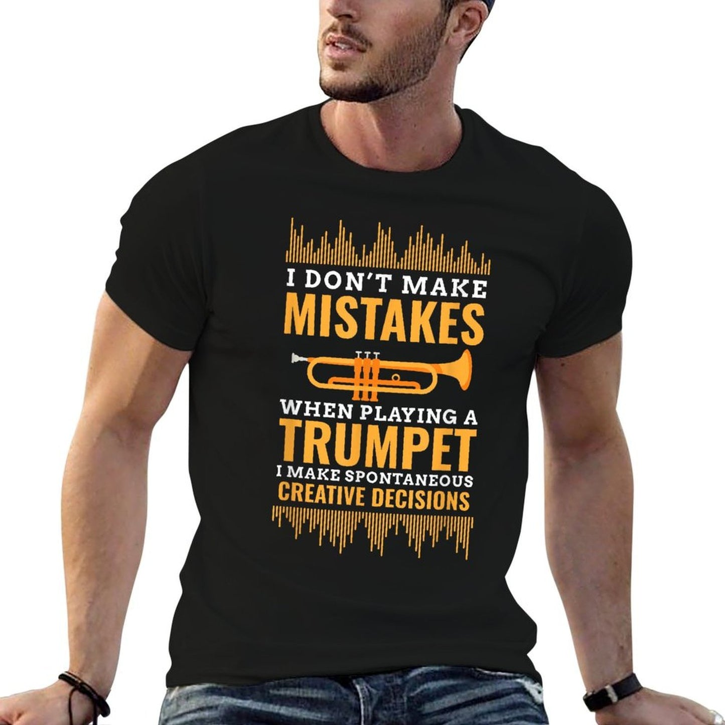 Trumpet Funny Musician Band Player Trumpeter Gift Comfortable T-Shirt