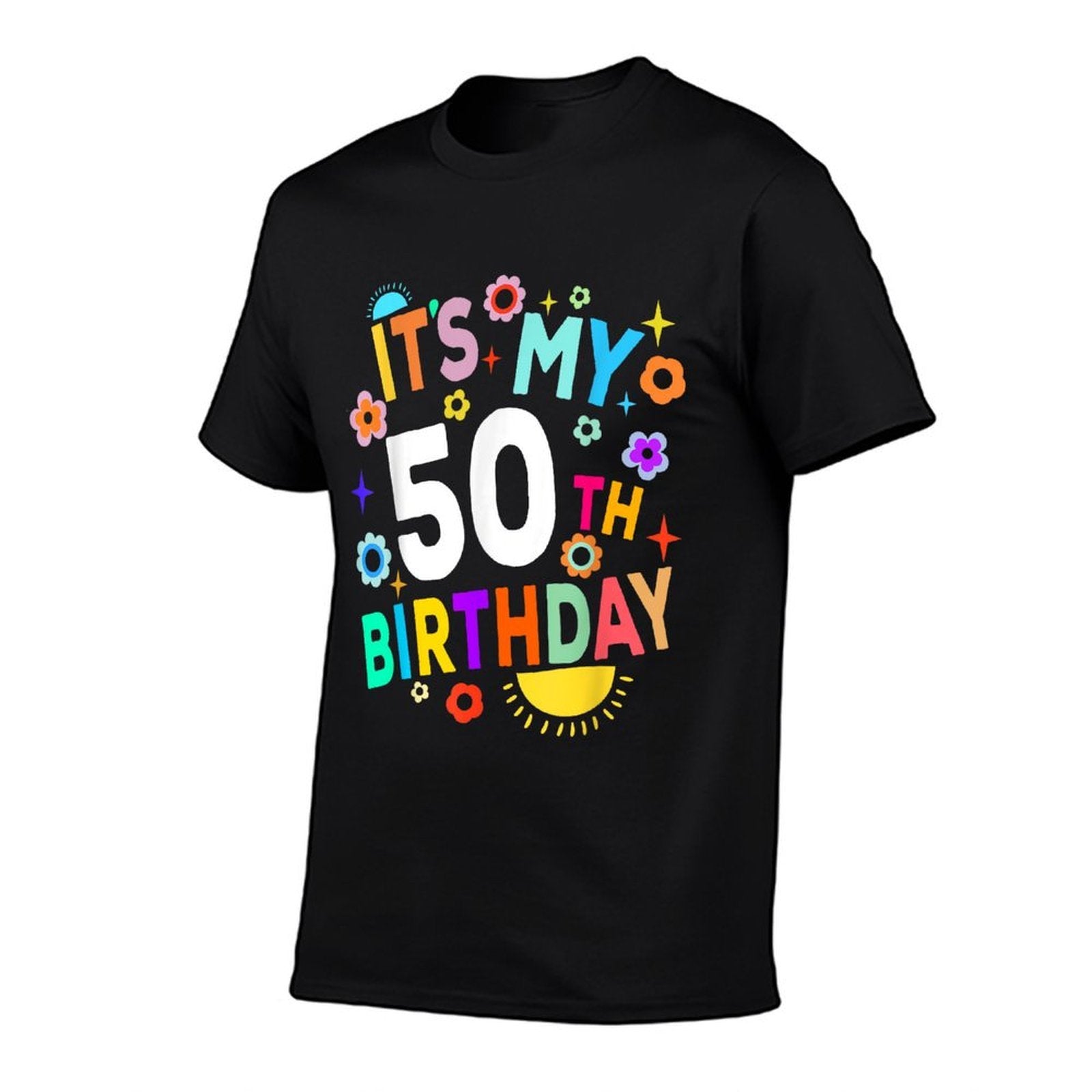Funny Groovy 50 Year Old Retro Flower Its My 50th Birthday  Quick-drying T-Shirt