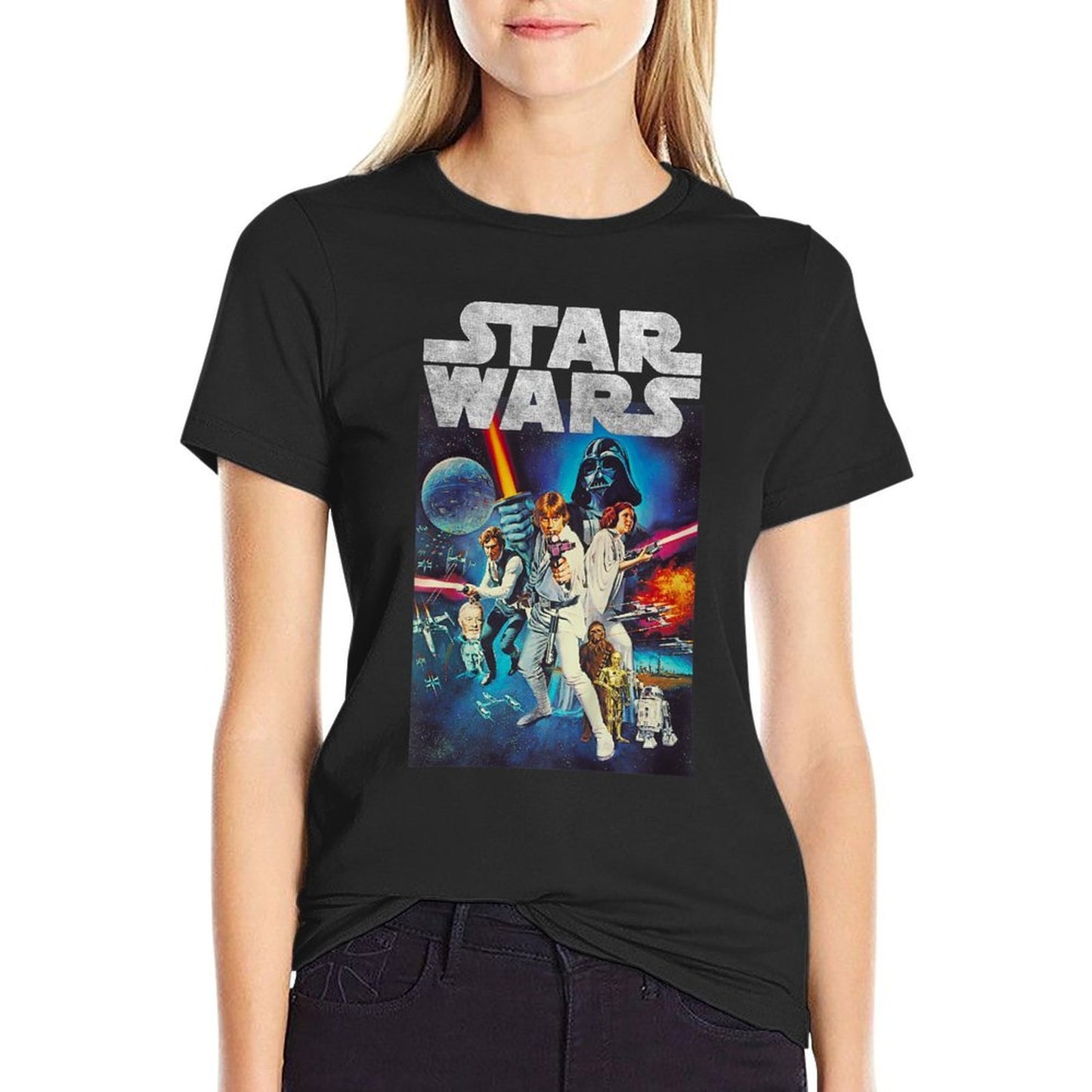 Star Wars A New Hope Vintage Distressed Skywalker Poster Quick-drying T-Shirt
