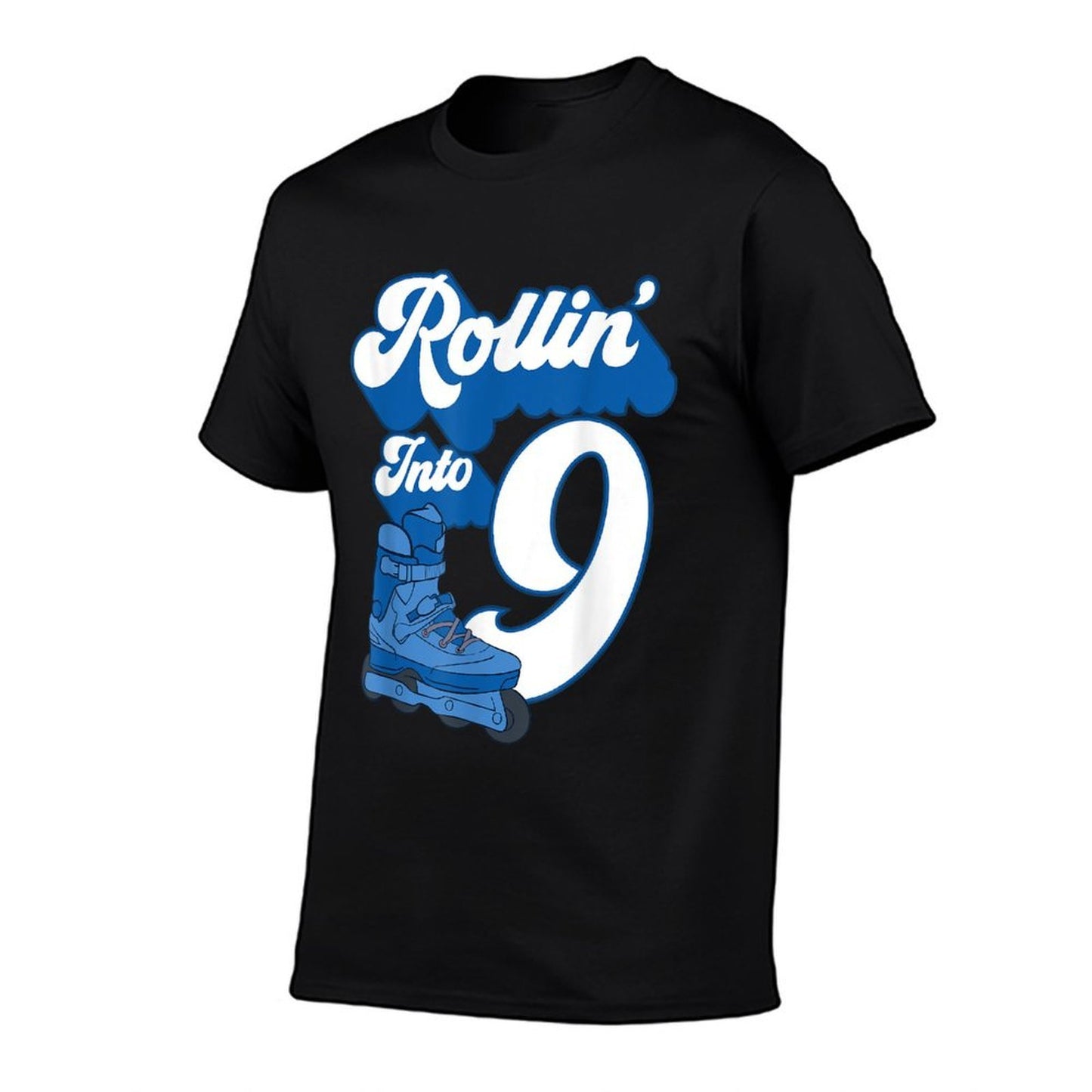 Rollin' Into 9 Roller Skating Birthday 12th Boy Kids Skate Versatile T-Shirt