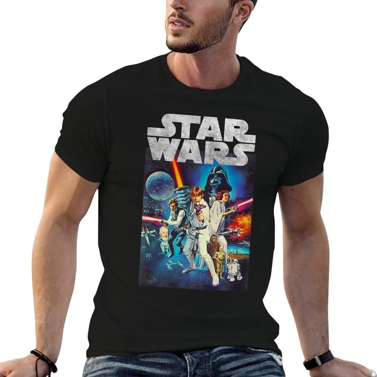 Star Wars A New Hope Vintage Distressed Skywalker Poster Quick-drying T-Shirt