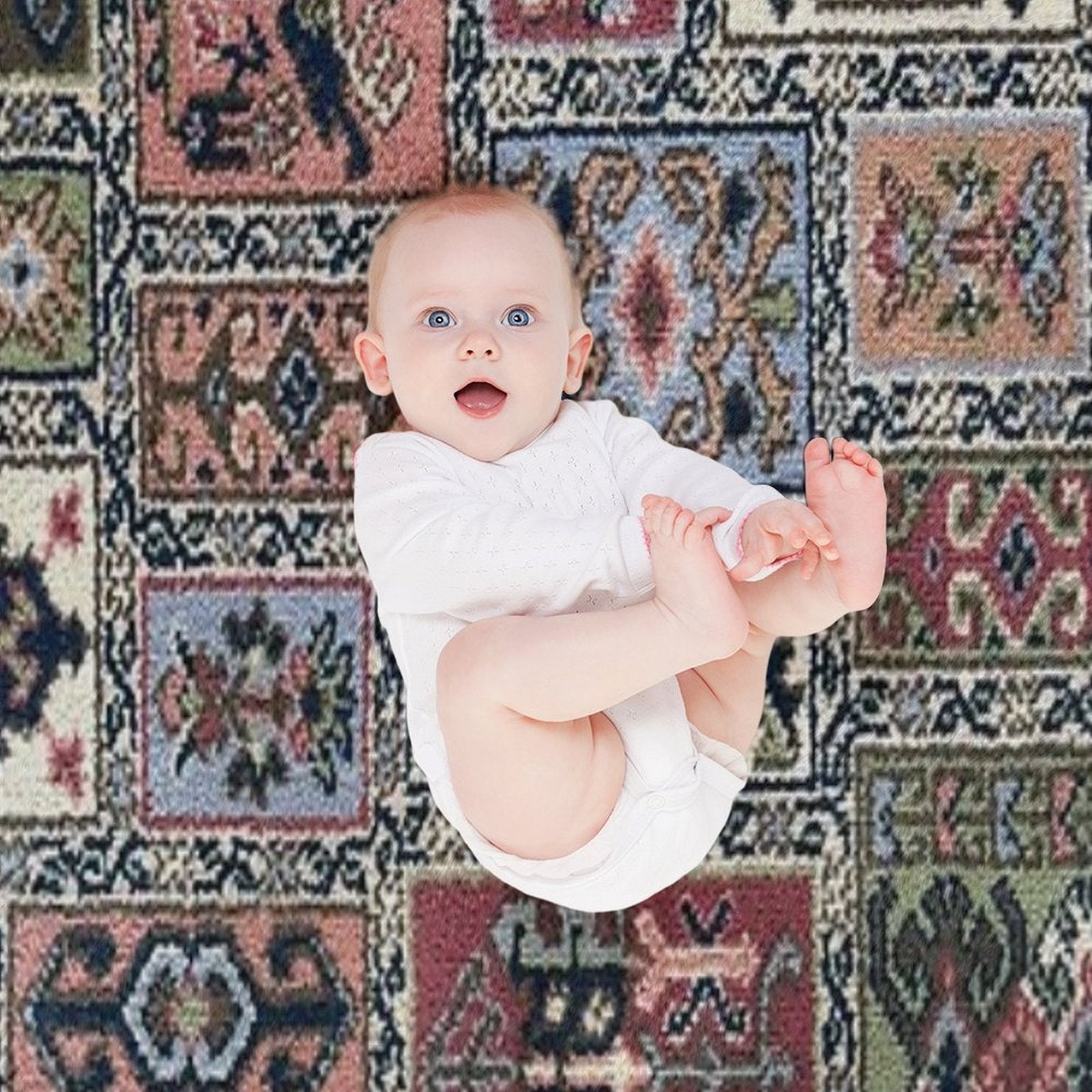 Vintage Capet Style That Massively in Fashion Once Again Easy Care Throw Blanket