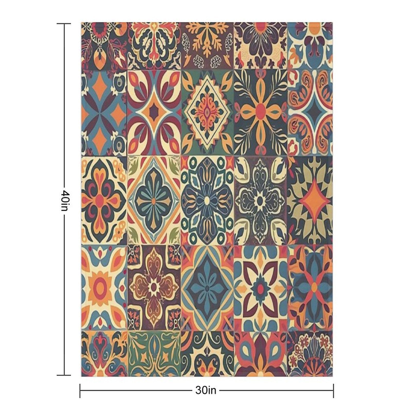 Mosaic of Elegance Versatility Throw Blanket