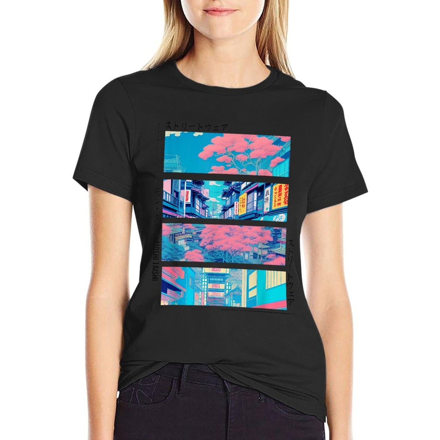 Retro Lofi Tokyo Japanese Streetwear Aesthetic Graphic Comfortable T-Shirt