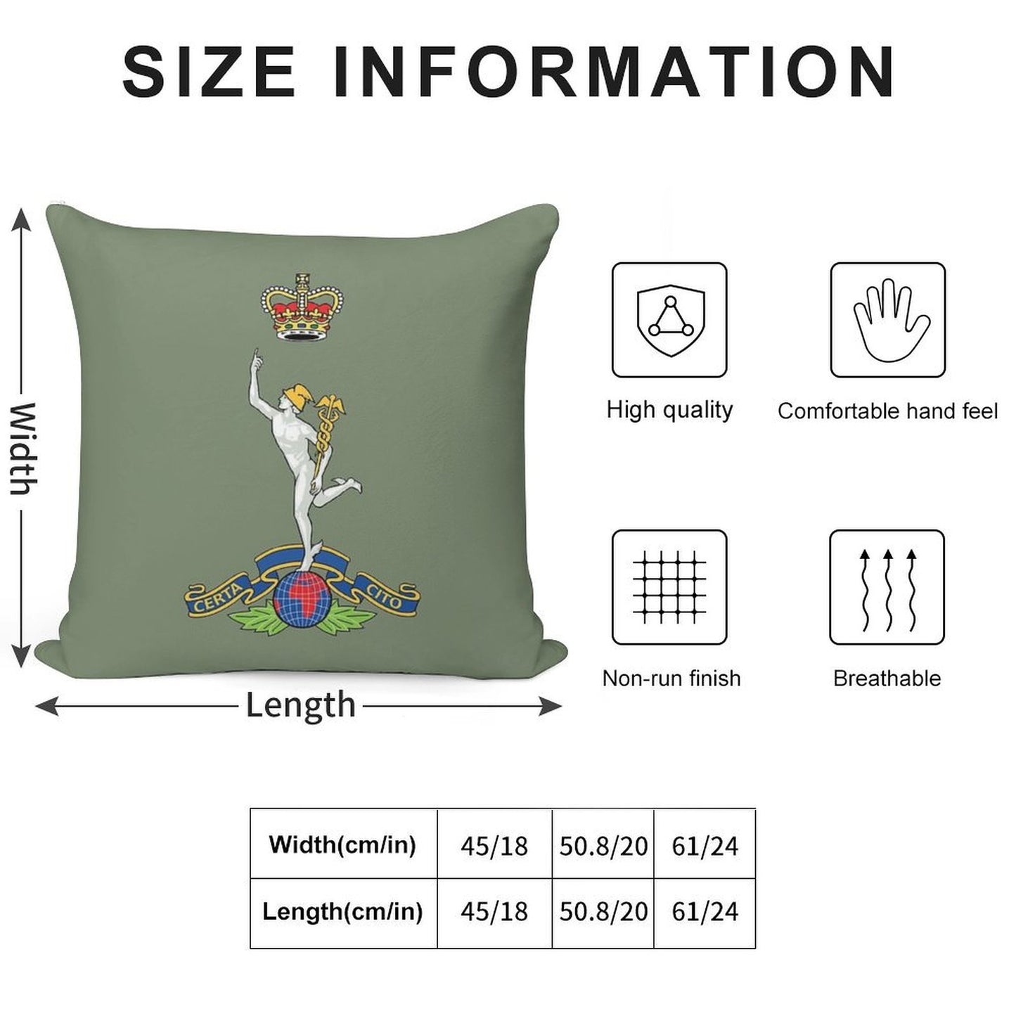 Royal Corps of Signals - British Army Soft Gift Ready Throw Pillow