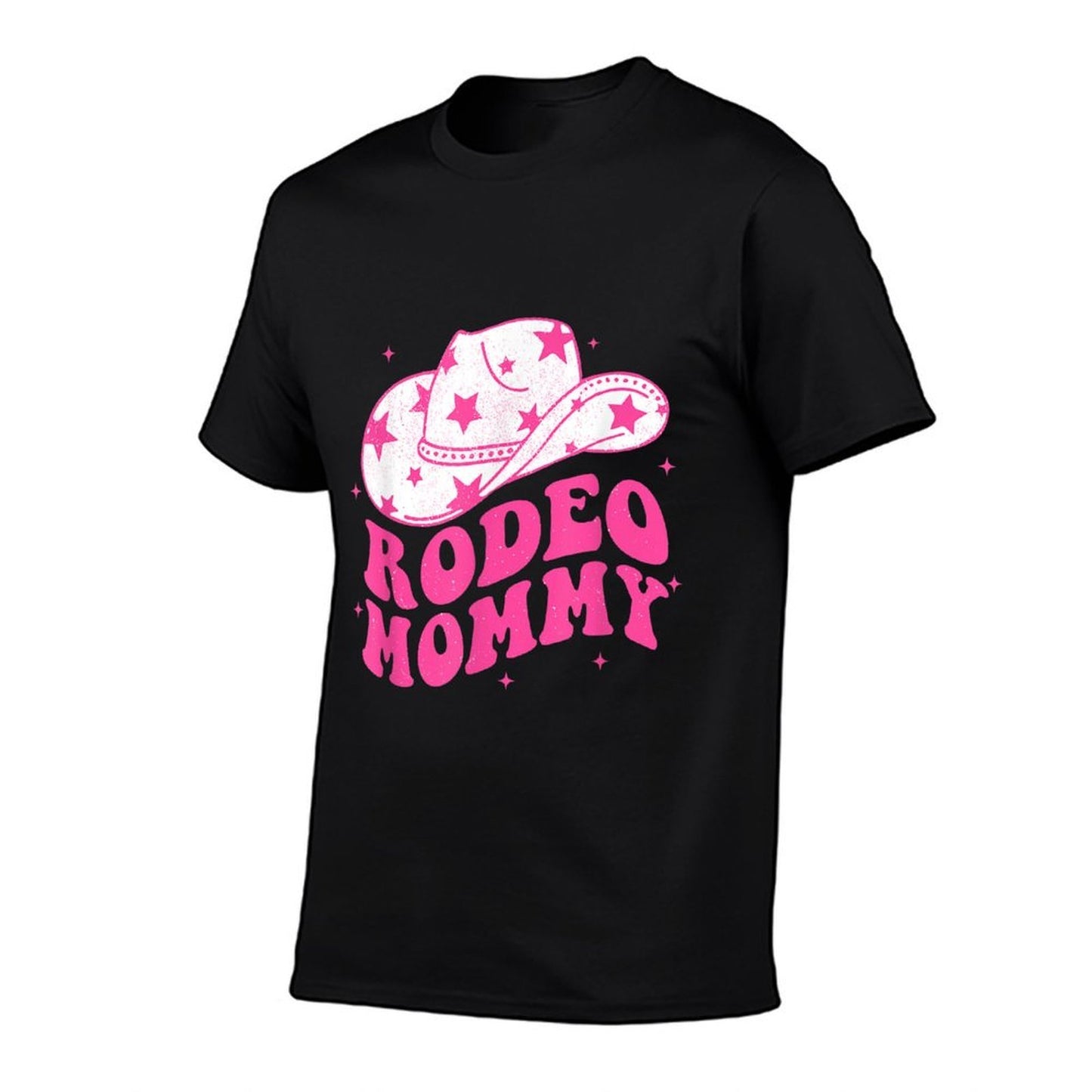 Rodeo Mommy Pink Cowgirl Western Rodeo Family Matching Oversized Silhouette T-Shirt