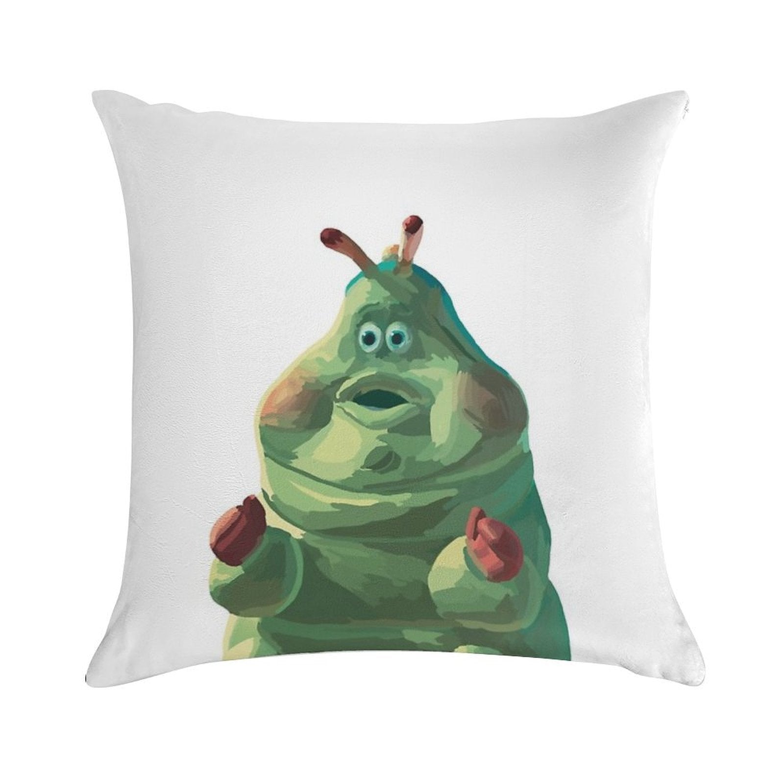 Bugs Life Caterpillar Heimlich Soft Short Plush Fabric Throw Pillow