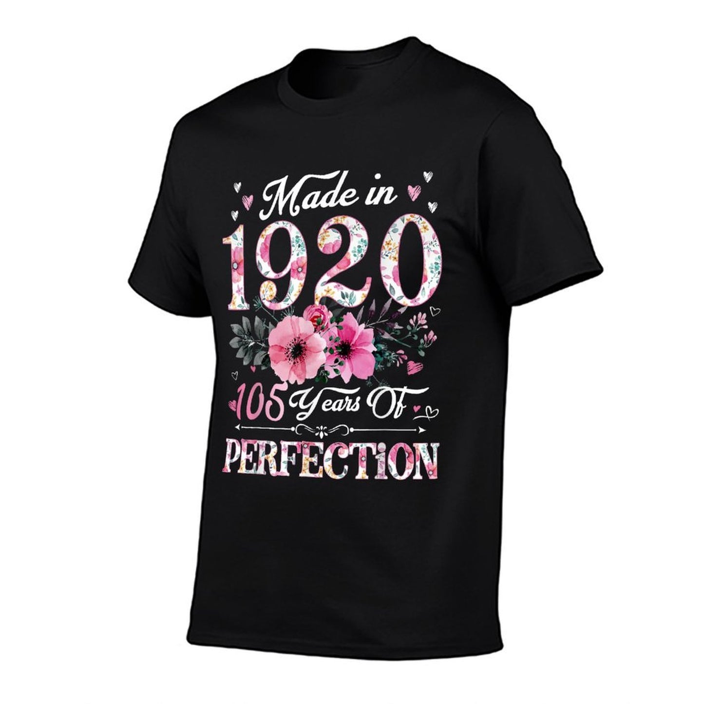 105 Year Old Made In 1920 Floral 105th Birthday Gift For Wom Graphic-printed T-Shirt
