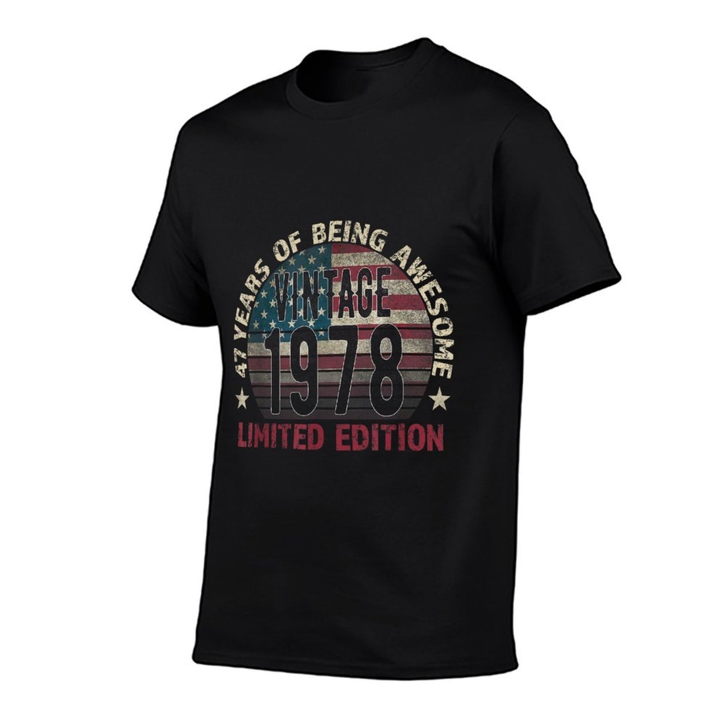 47th Birthday Gift Men Vintage Born 1978 Turning 47 Year Old  Rolled Sleeves T-Shirt