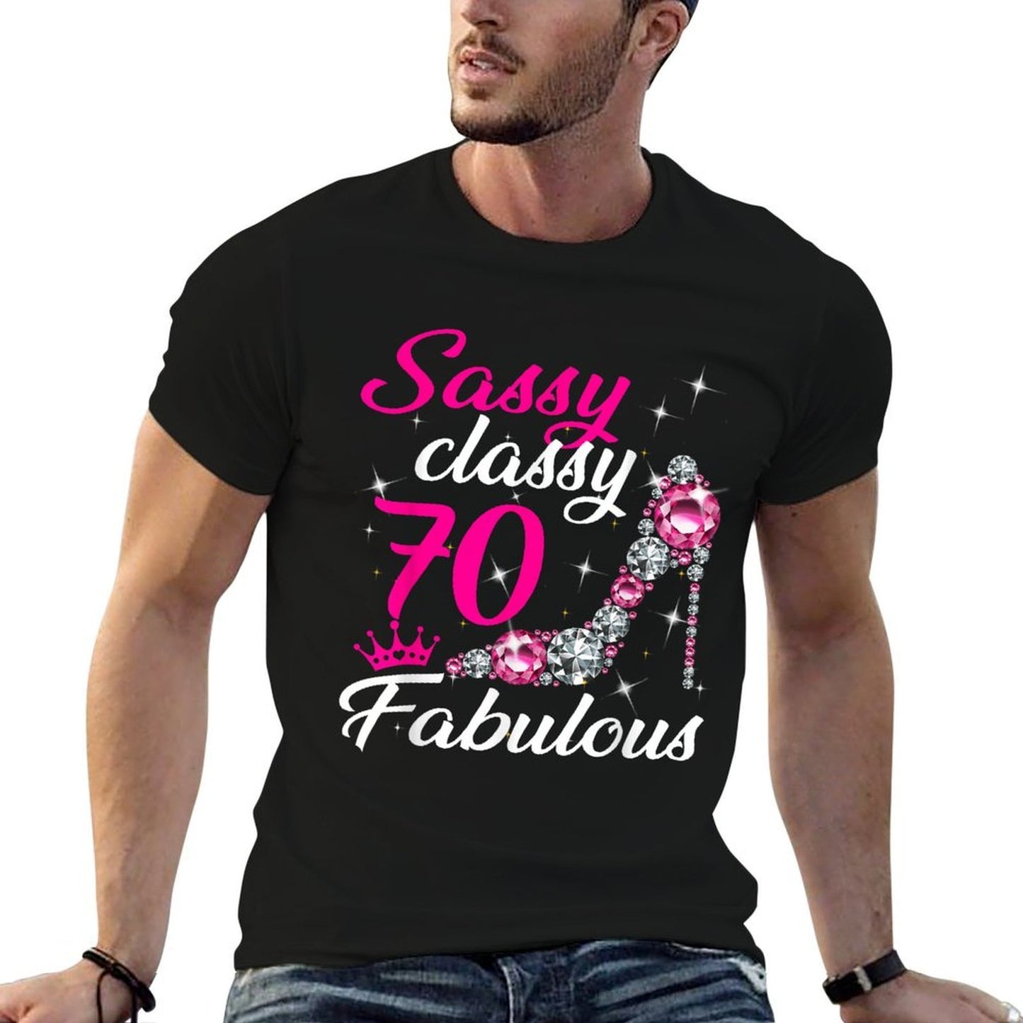 Sassy Classy 70 Fabulous 1952 70th Birthday Vintage-inspired T-Shirt