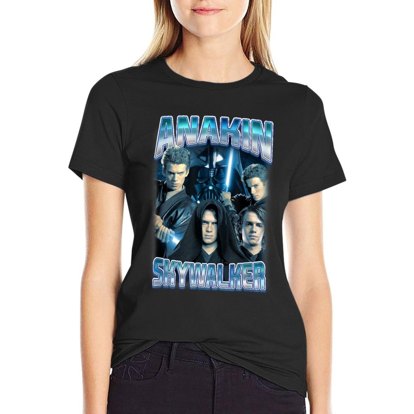Star Wars Classic Anakin Skywalker Photo Collage Poster Affordable Price T-Shirt