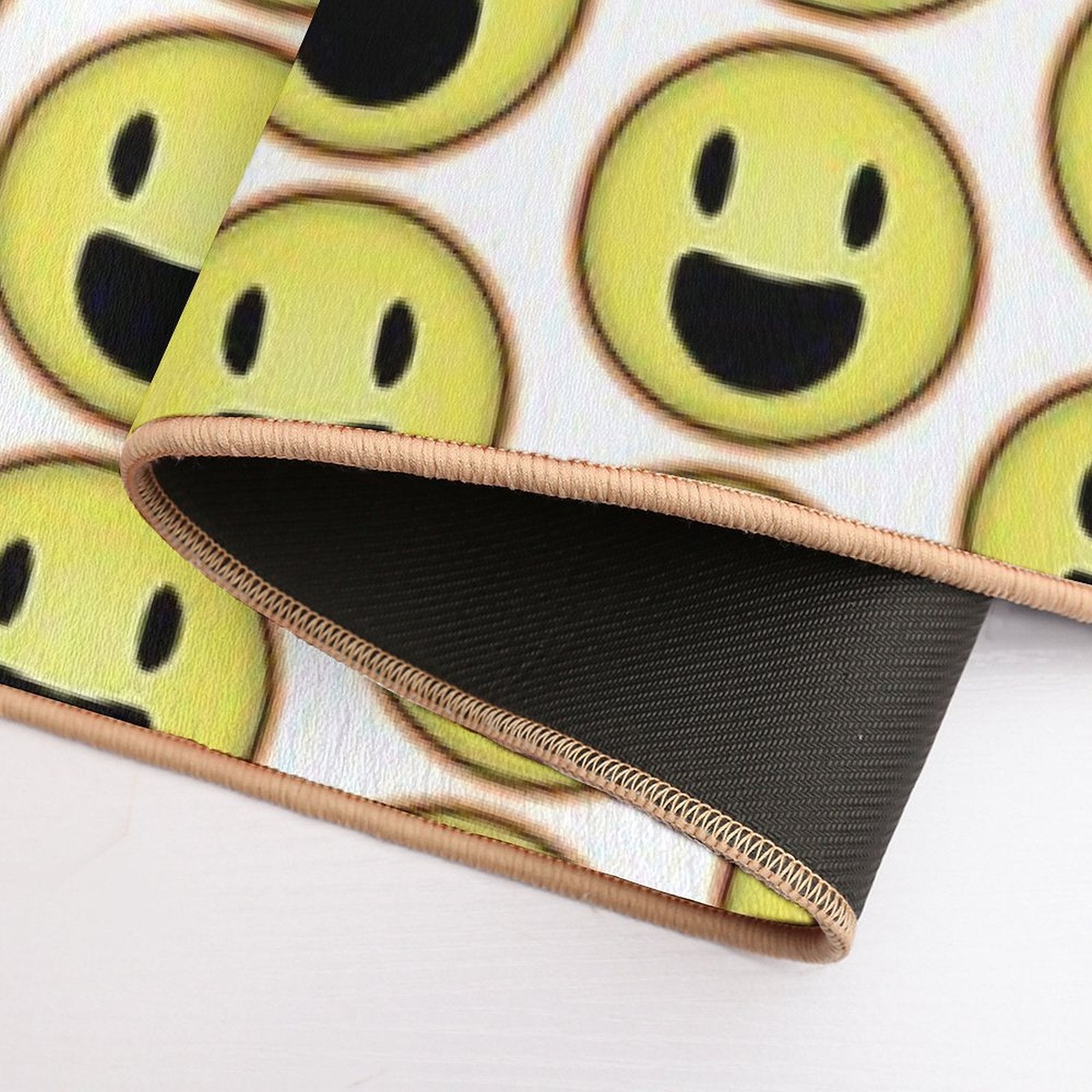 Rainbow Smiley  Easy Maintenance Bath Mat