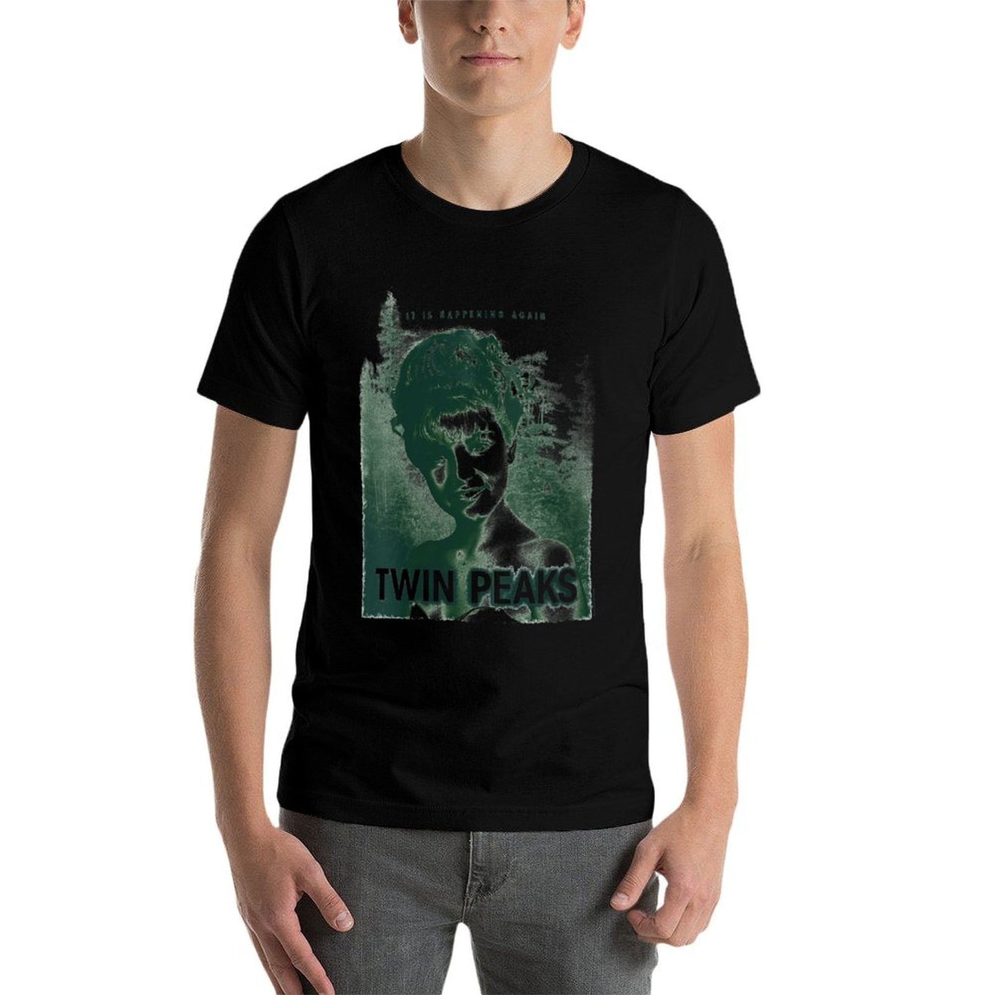Womens Twin Peaks Laura Palmer Its Happening Again TV Show Rolled Sleeves T-Shirt