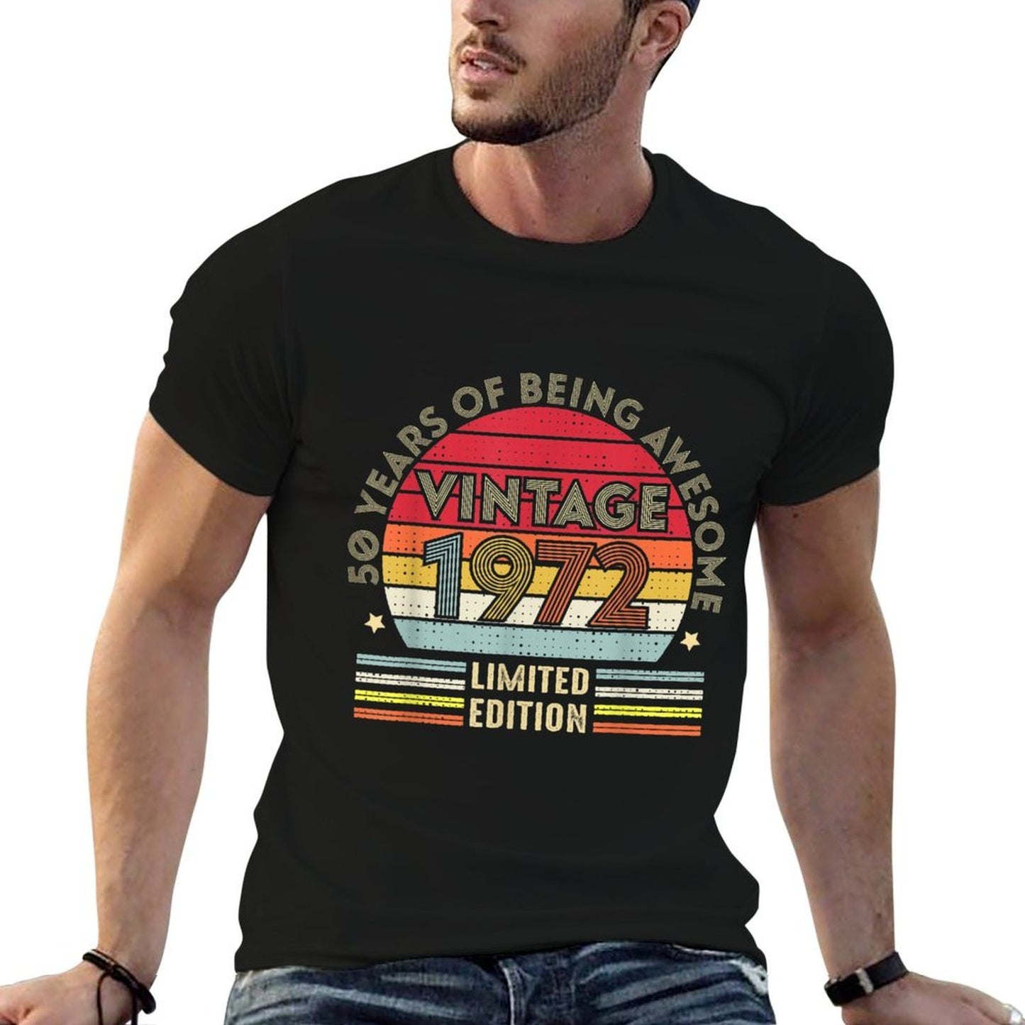 Vintage 1972 Limited Edition 50 Years Old Gift 50th Birthday Eco-friendly Material T-Shirt