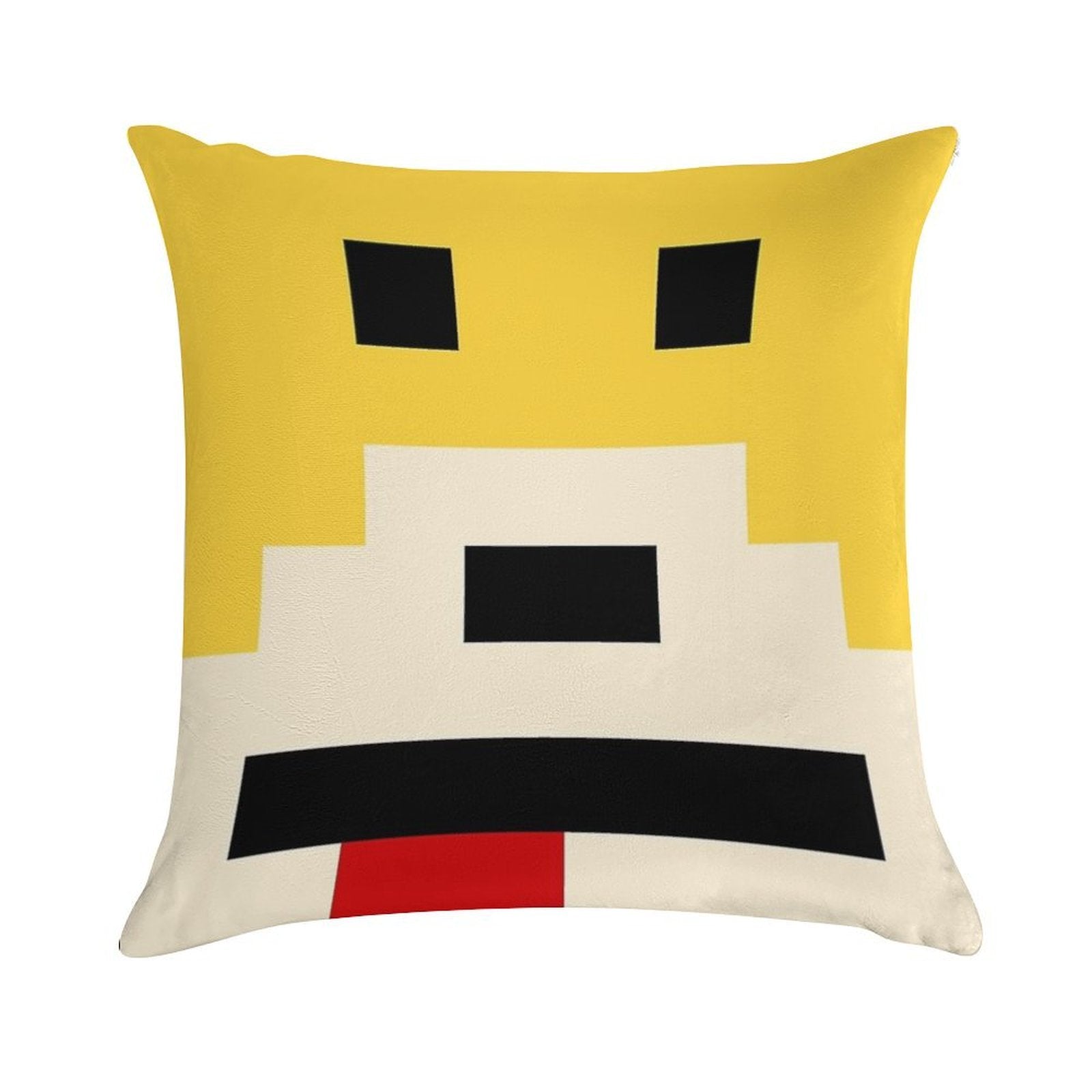 Mr. Oizo - Flat Eric Minimal Yellow Soft Skin-Friendly Throw Pillow