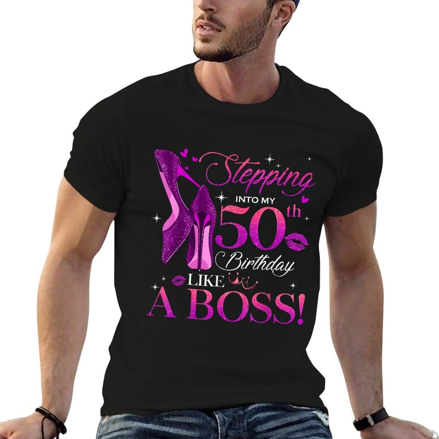 Womens Chapter 50 Fabulous Since 1973 50th Birthday Queen Summer-ready Fabric T-Shirt