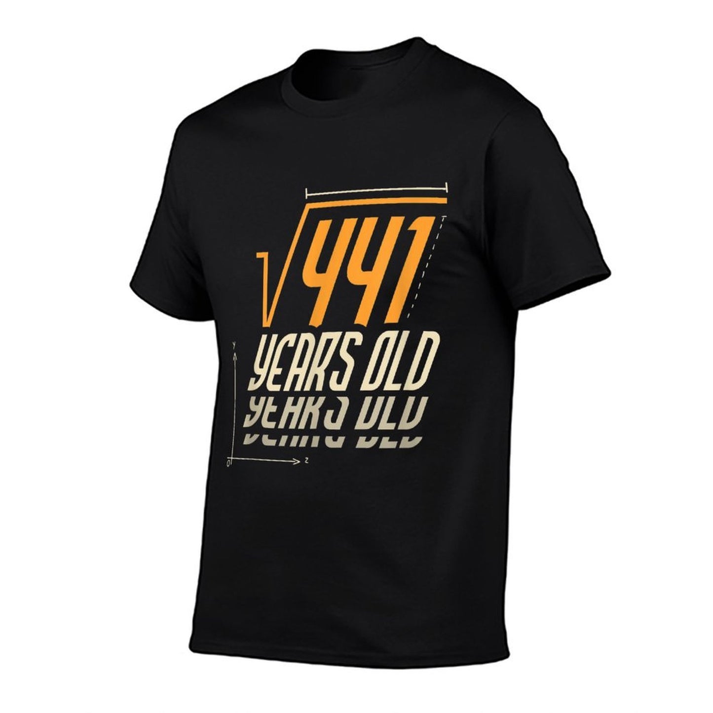 Square Root of 441 I 21 Years Old I 21st Birthday Oversized Silhouette T-Shirt