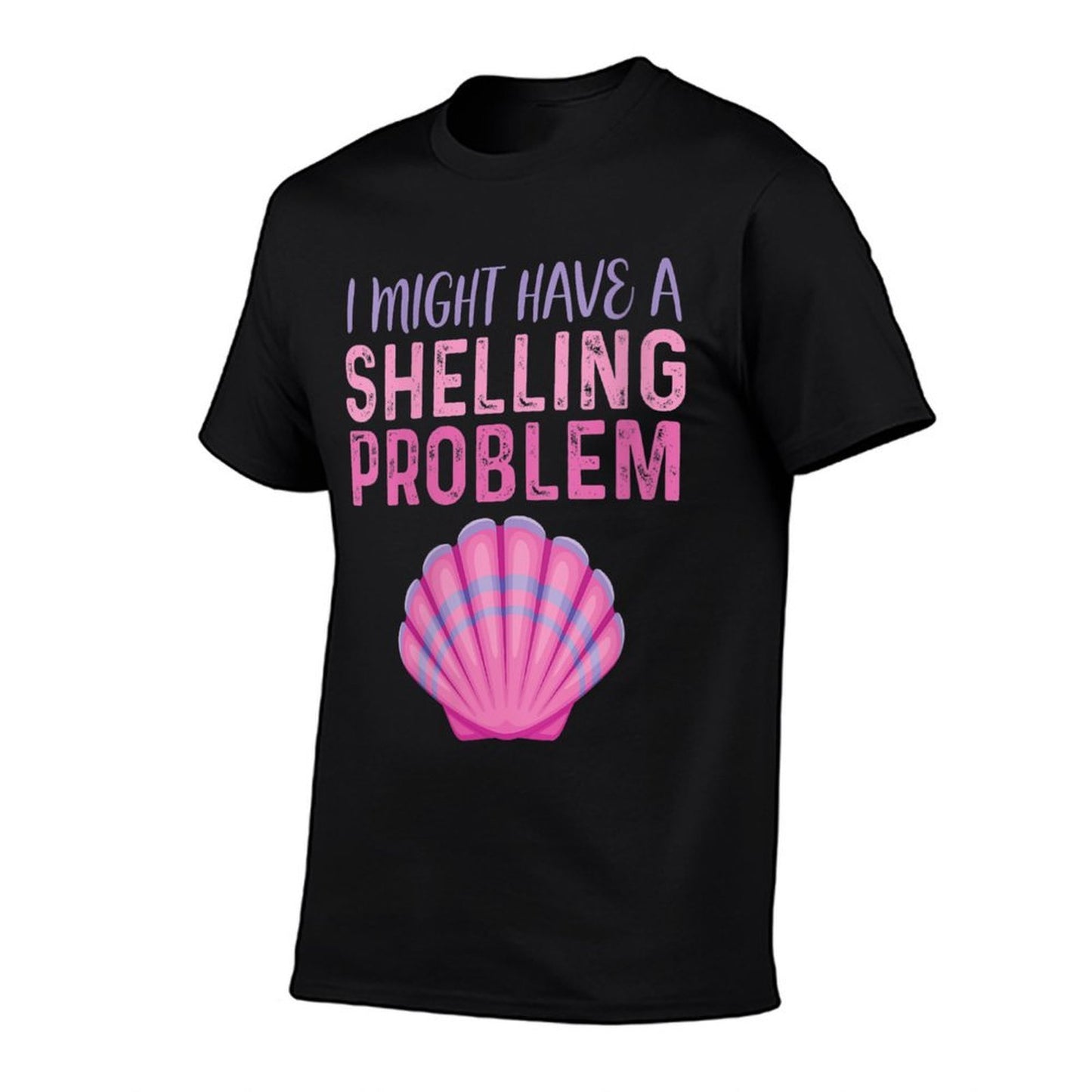 Womens I Might Have A Shelling Problem Seashell Collector Shelling Wrinkle-resistant T-Shirt