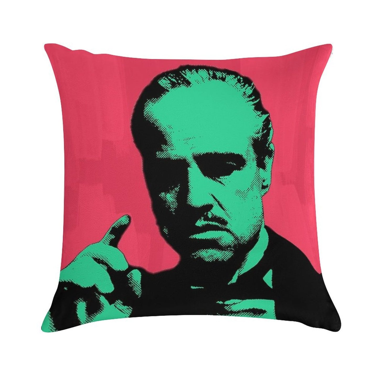 Pop Art of The GODFATHER Soft Short Plush Fabric Throw Pillow