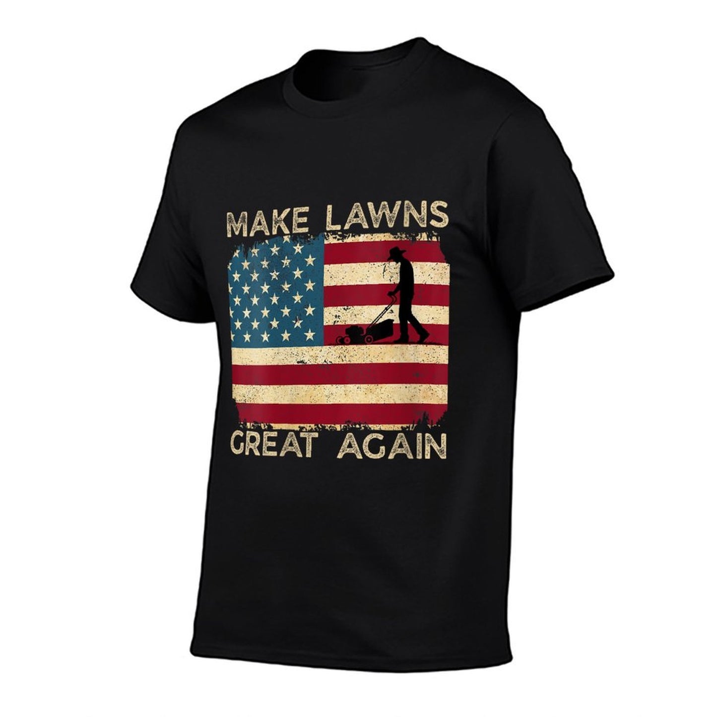 Womens Make Lawns Great Again Funny Lawn Mower Dad Gardener Funny Wrinkle-resistant T-Shirt