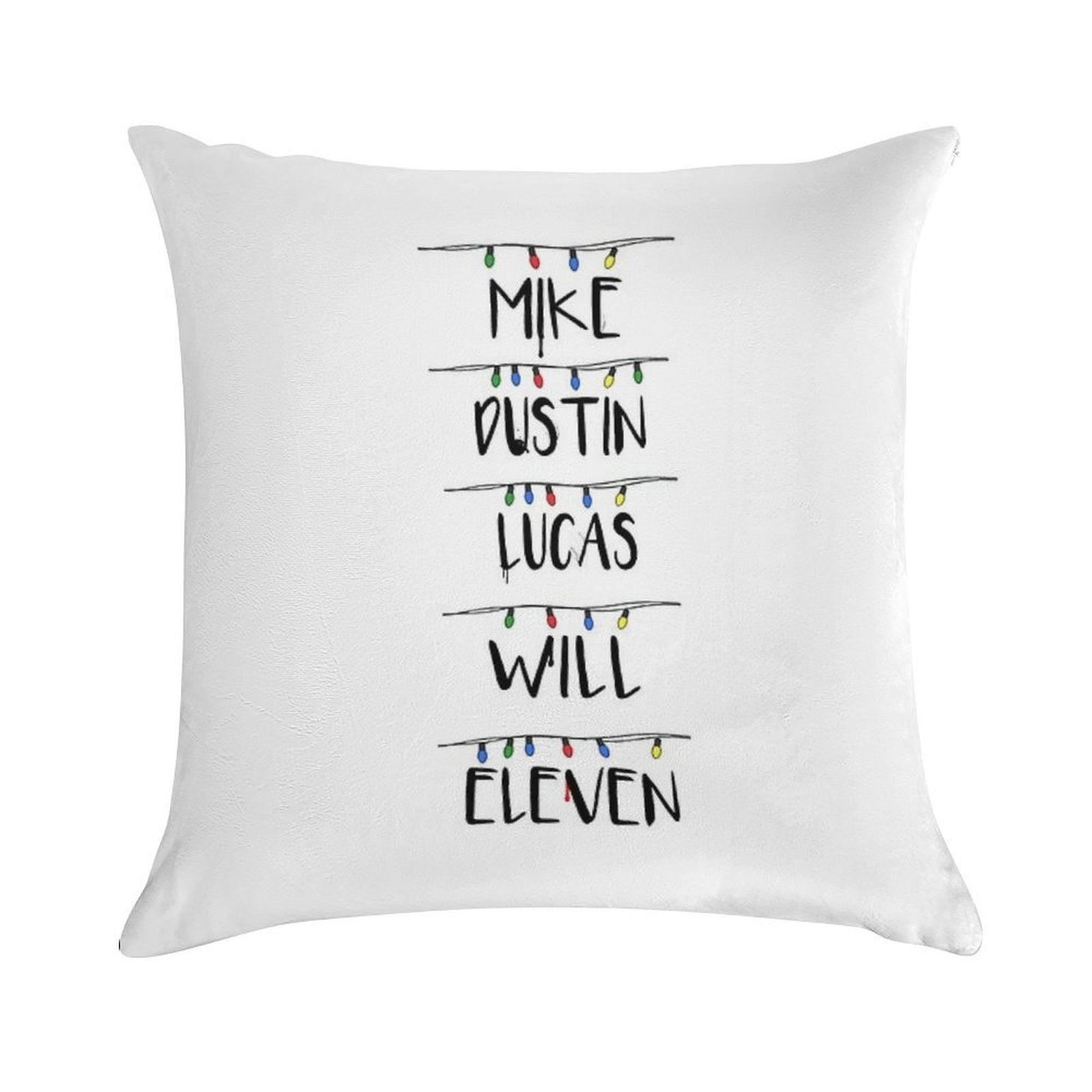 Stranger Things Soft Hidden Zipper Throw Pillow
