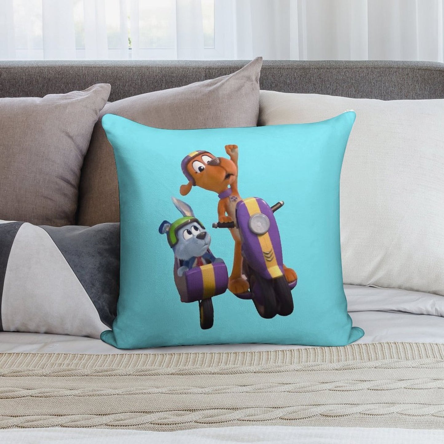 Go Dog Go Show Soft Fade-Resistant Throw Pillow