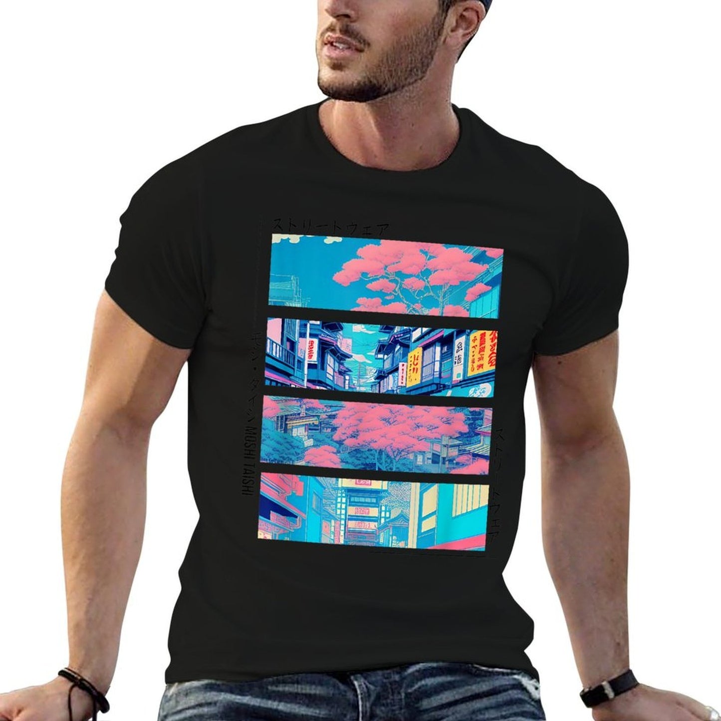 Retro Lofi Tokyo Japanese Streetwear Aesthetic Graphic Comfortable T-Shirt