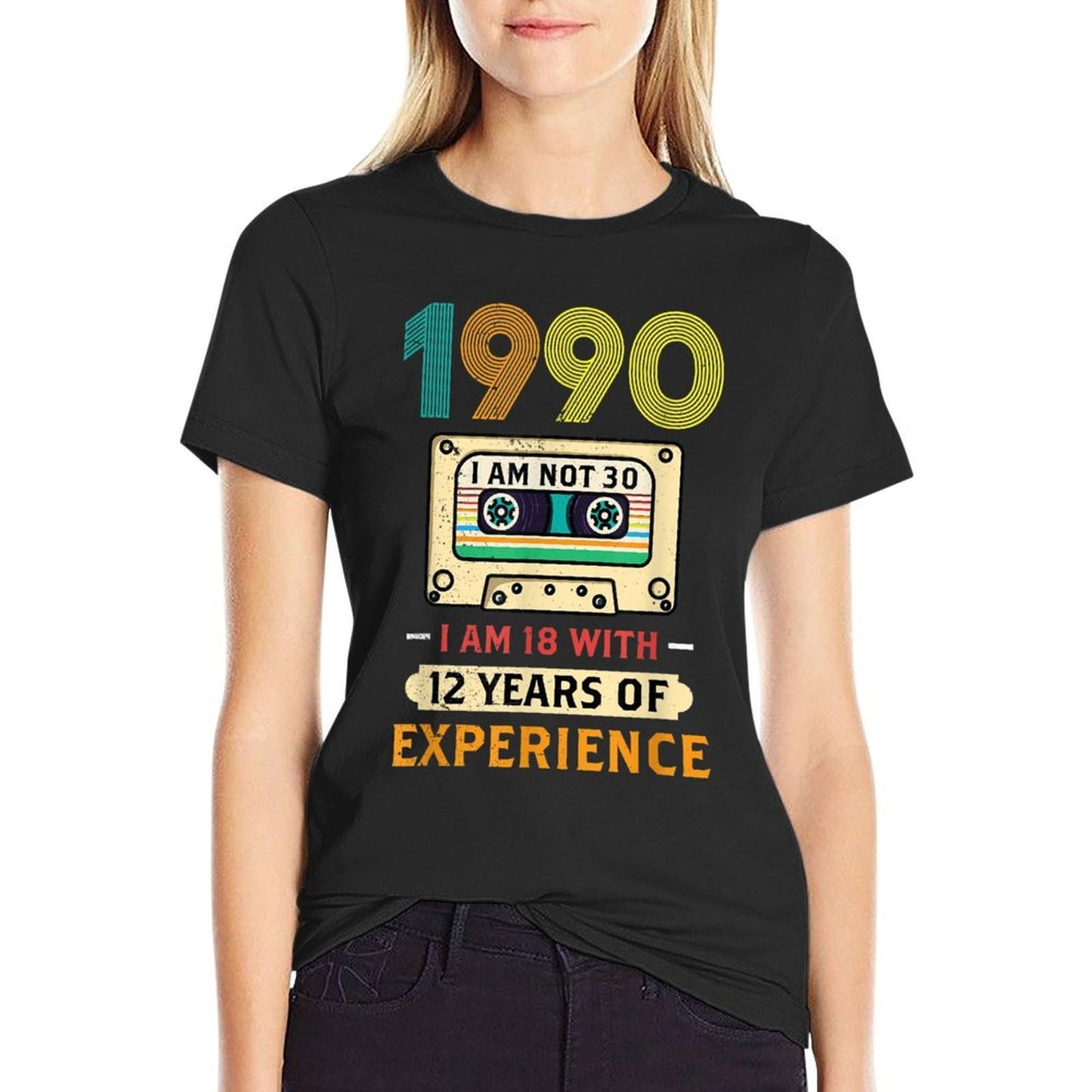18 With 12 Years Of Experience 30Th Birthday Vintage-inspired T-Shirt