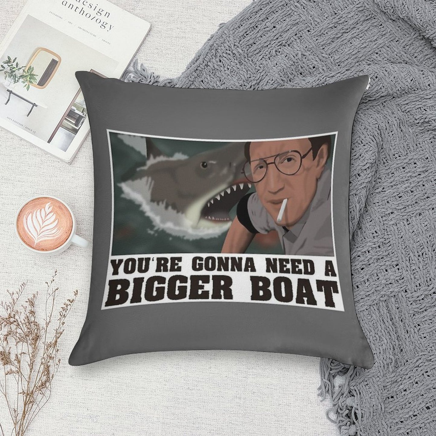 You're Gonna Need A Bigger Boat - Jaws Soft Style Accent Throw Pillow
