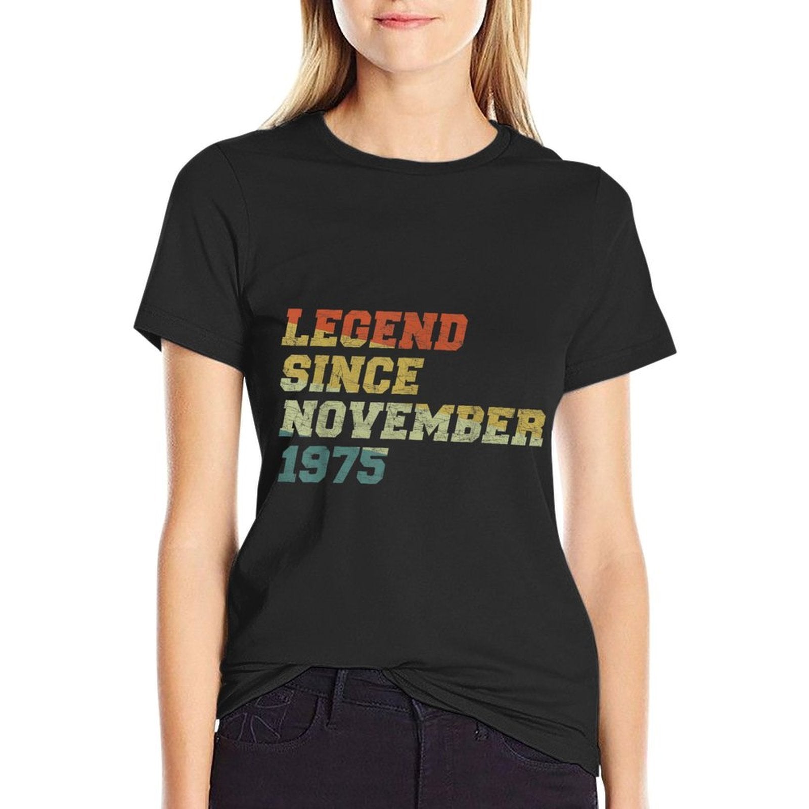 50 Years Old Legends Since November 1975 50th Birthday  Trendy Pattern T-Shirt