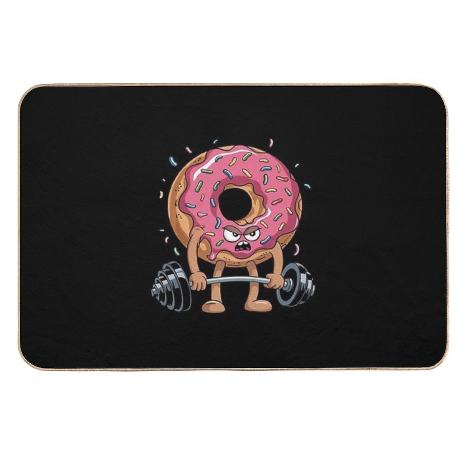 Fitness Workout Gym Donut Lover Odorless Bath Mat