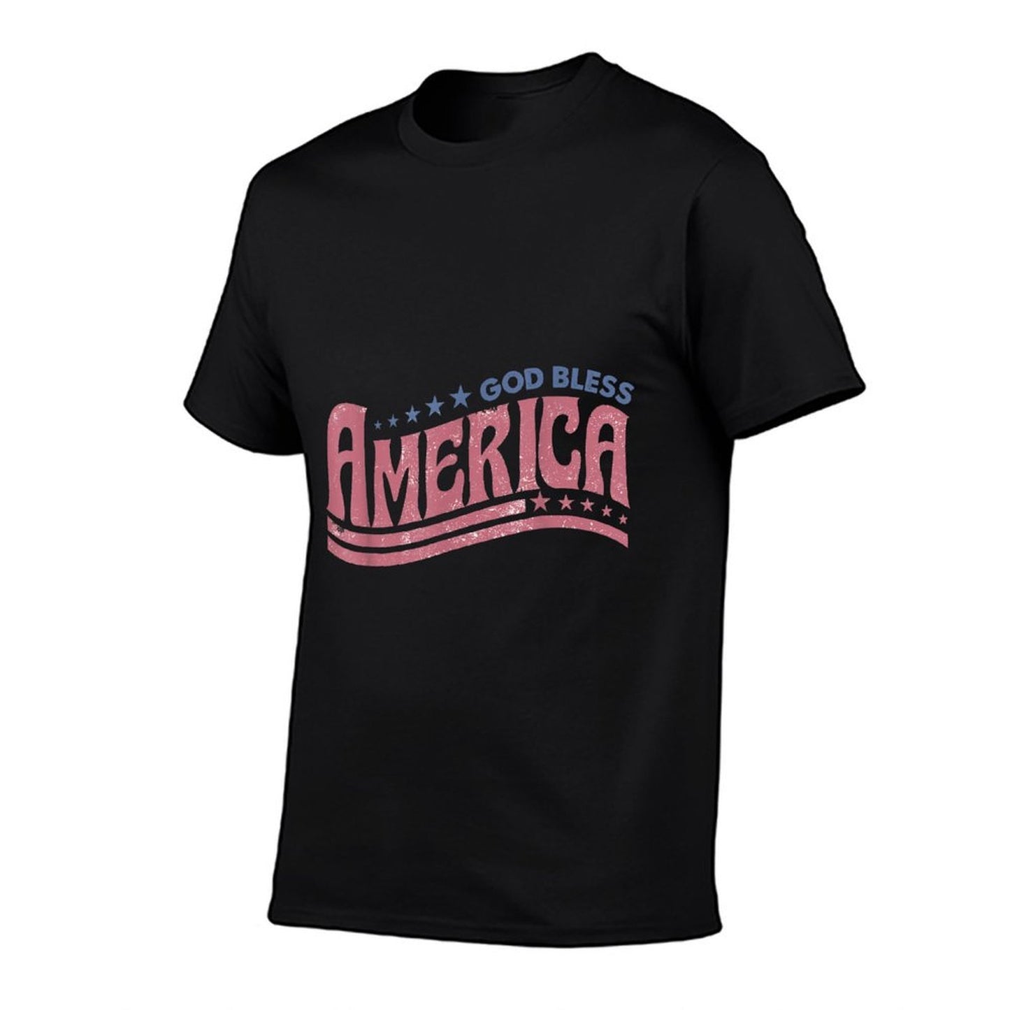 Retro Funny 4th Of July God Bless America Independence Day  Versatile T-Shirt
