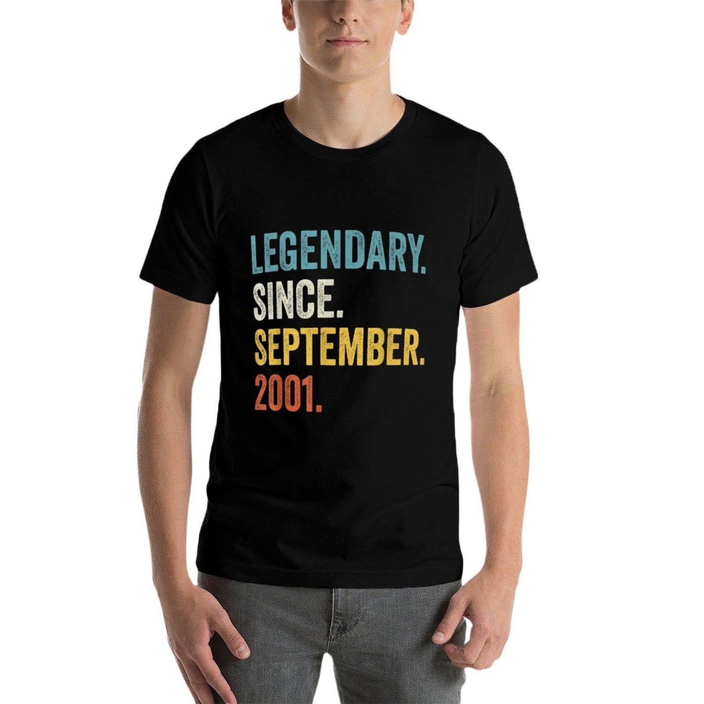 21 Years Old Legendary Since September 2001 21st Birthday Breathable T-Shirt