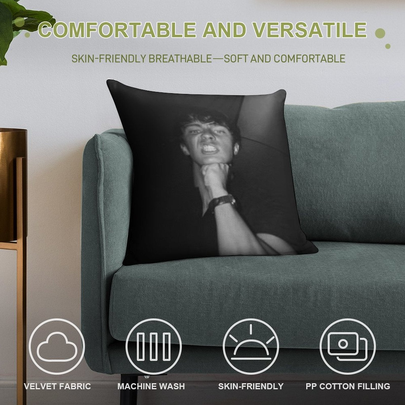 Rafe Cameron (Drew Starkey) Soft Durable Construction Throw Pillow