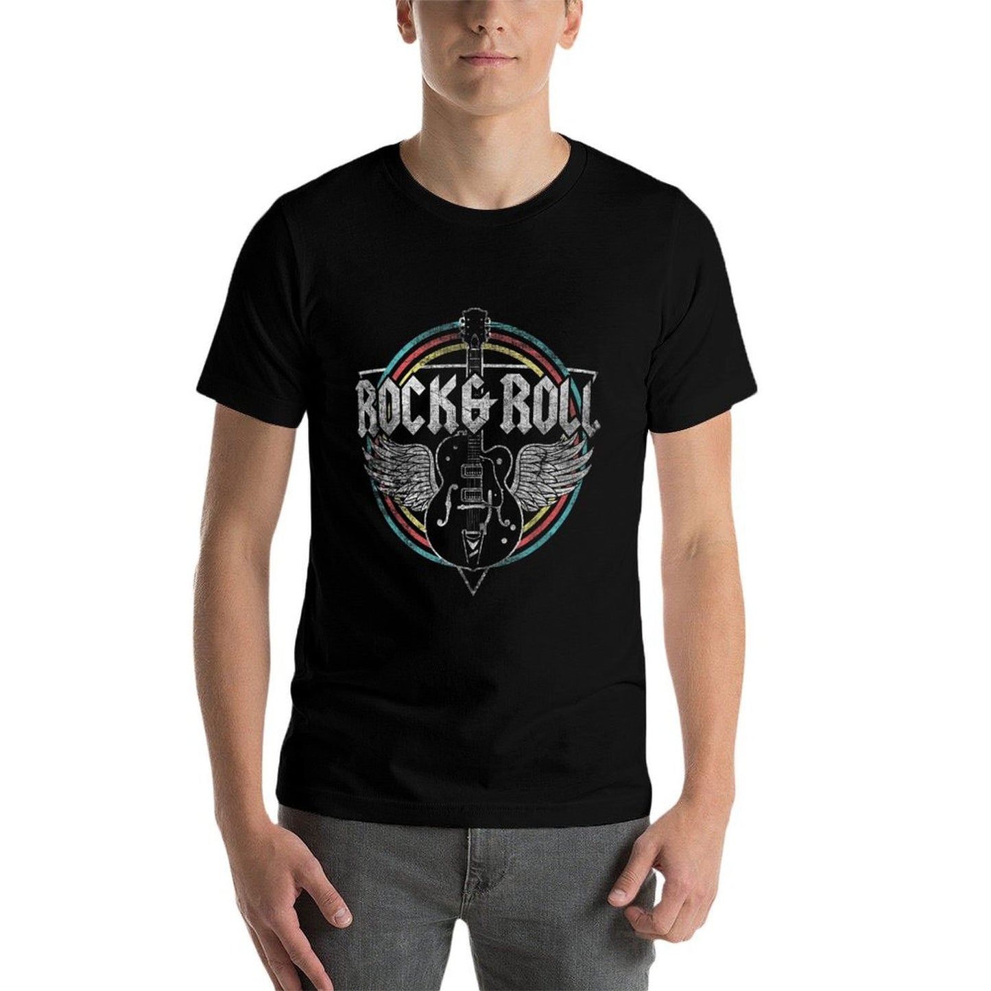 Rock Roll Guitar Wings Music Classic T-Shirt
