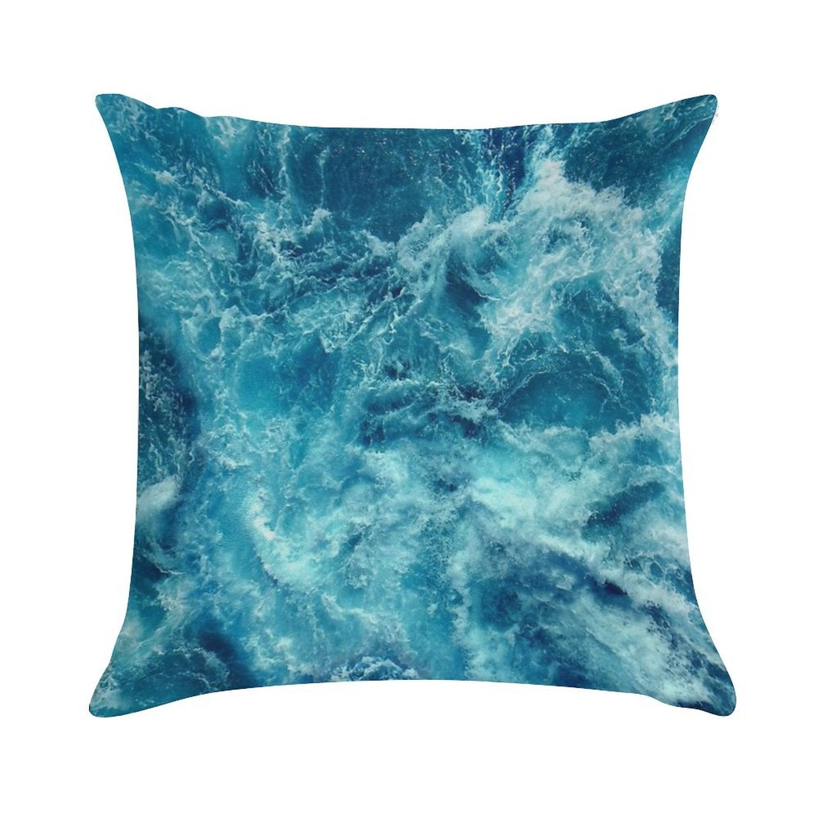 Ocean Is Shaking Soft Washable Throw Pillow