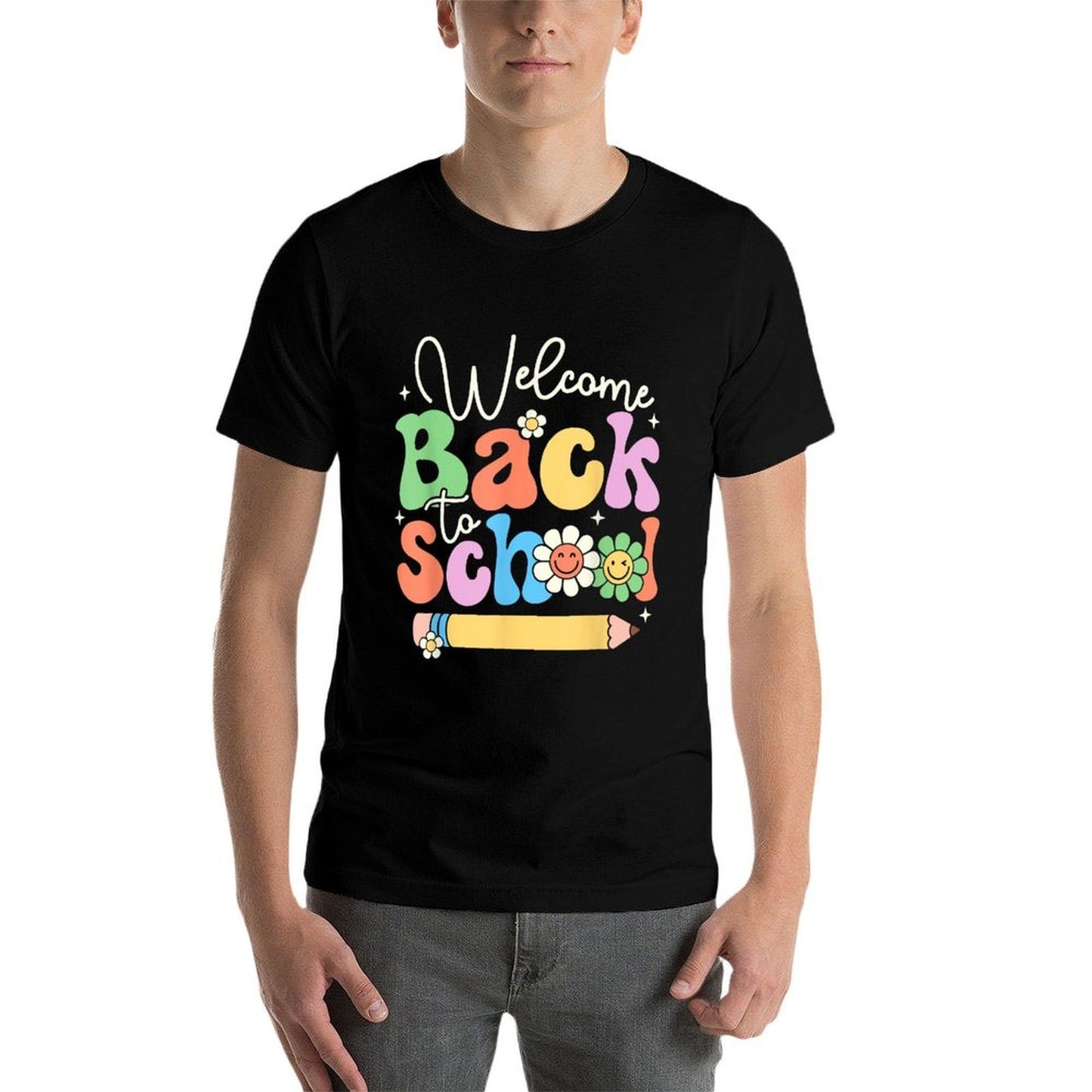 Welcome Back To School First Day of School Teachers Gifts Men Women Girls Kids Durable T-Shirt