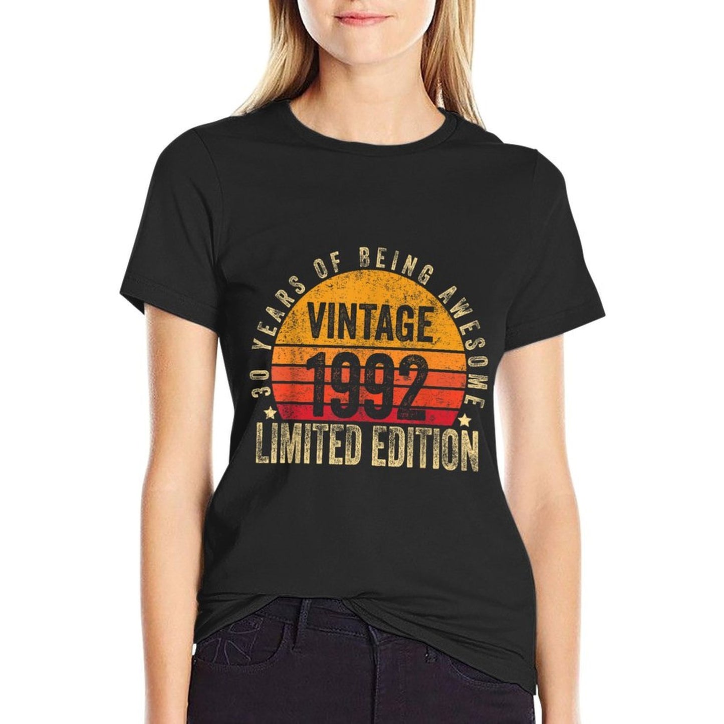 30 Year Old Gifts Vintage 1992 Limited Edition 30th Birthday Summer-ready Fabric T-Shirt