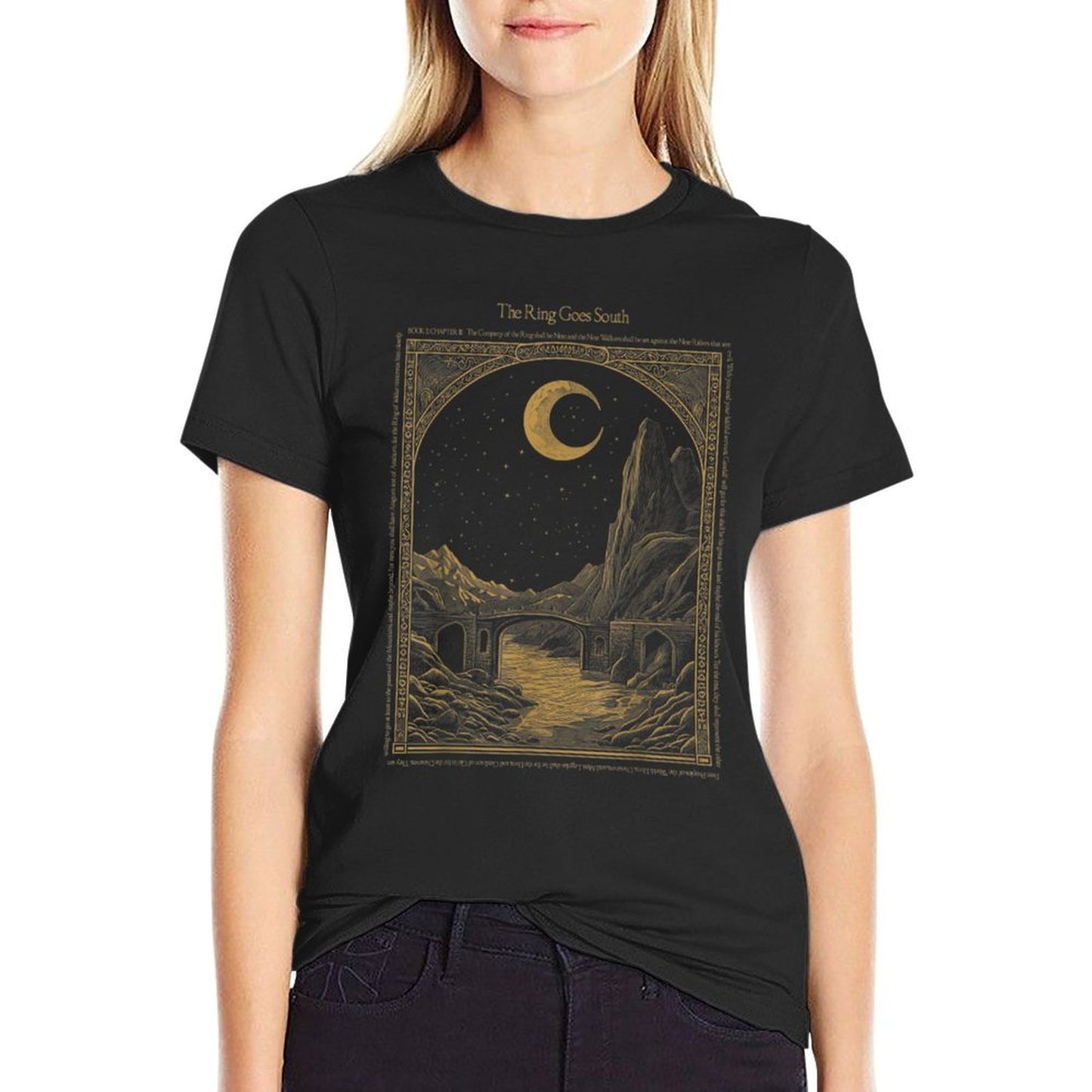Vintage The Ring Goes South - Rings Lord Men Women Heathered Texture T-Shirt