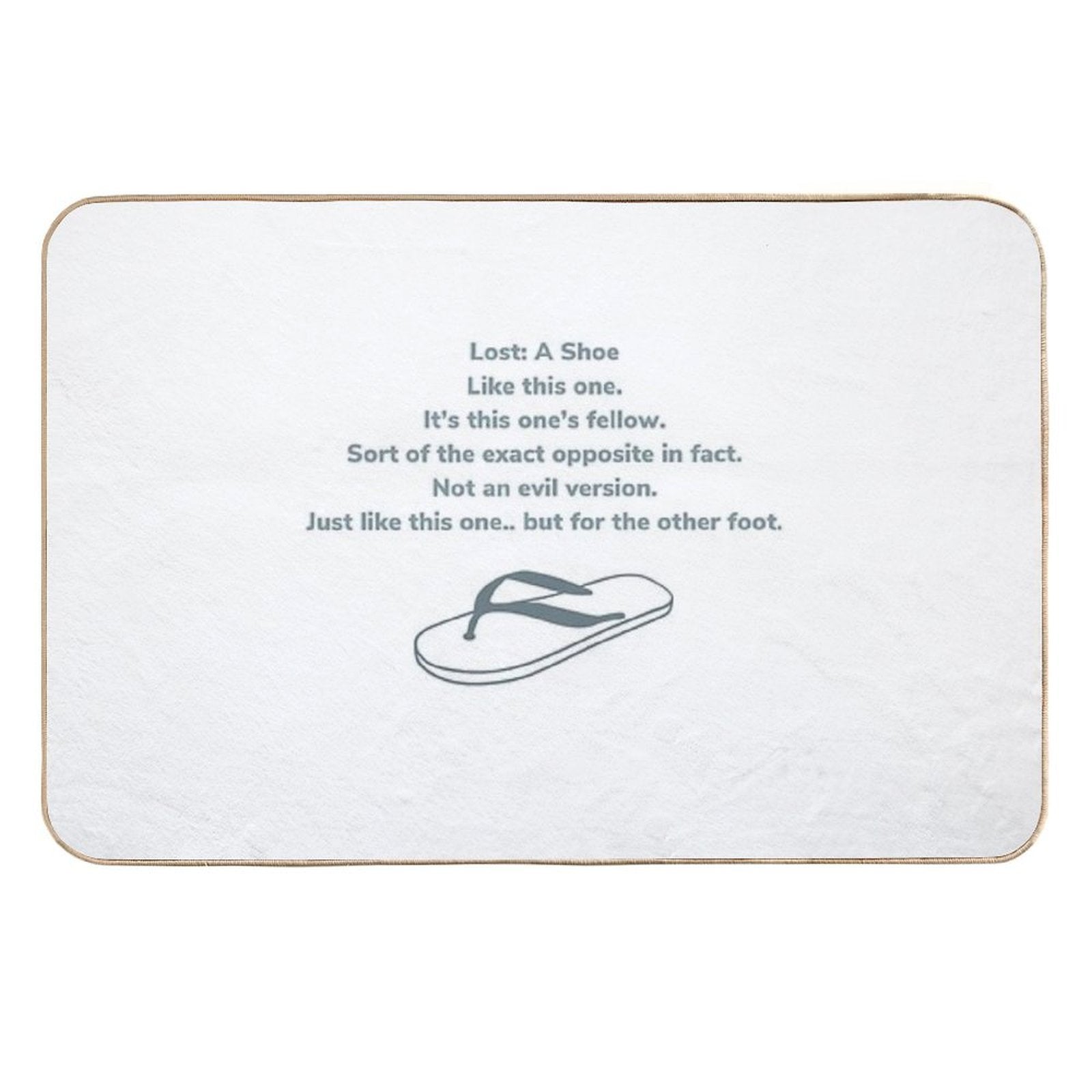 I’ve Lost A Shoe  High-Traffic Bath Mat