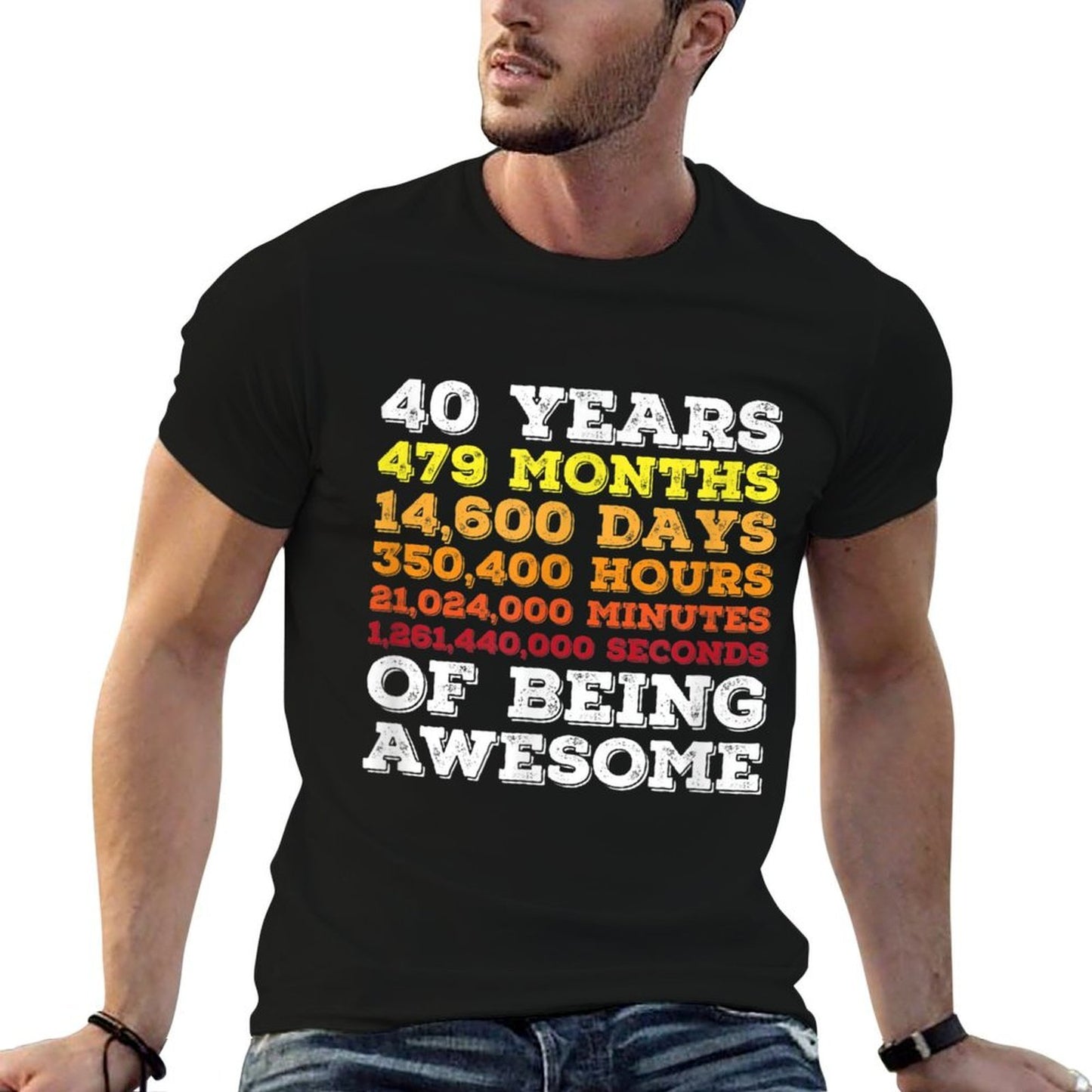 40 Years 479 Months Retro Vintage 40th Birthday Vintage-inspired T-Shirt