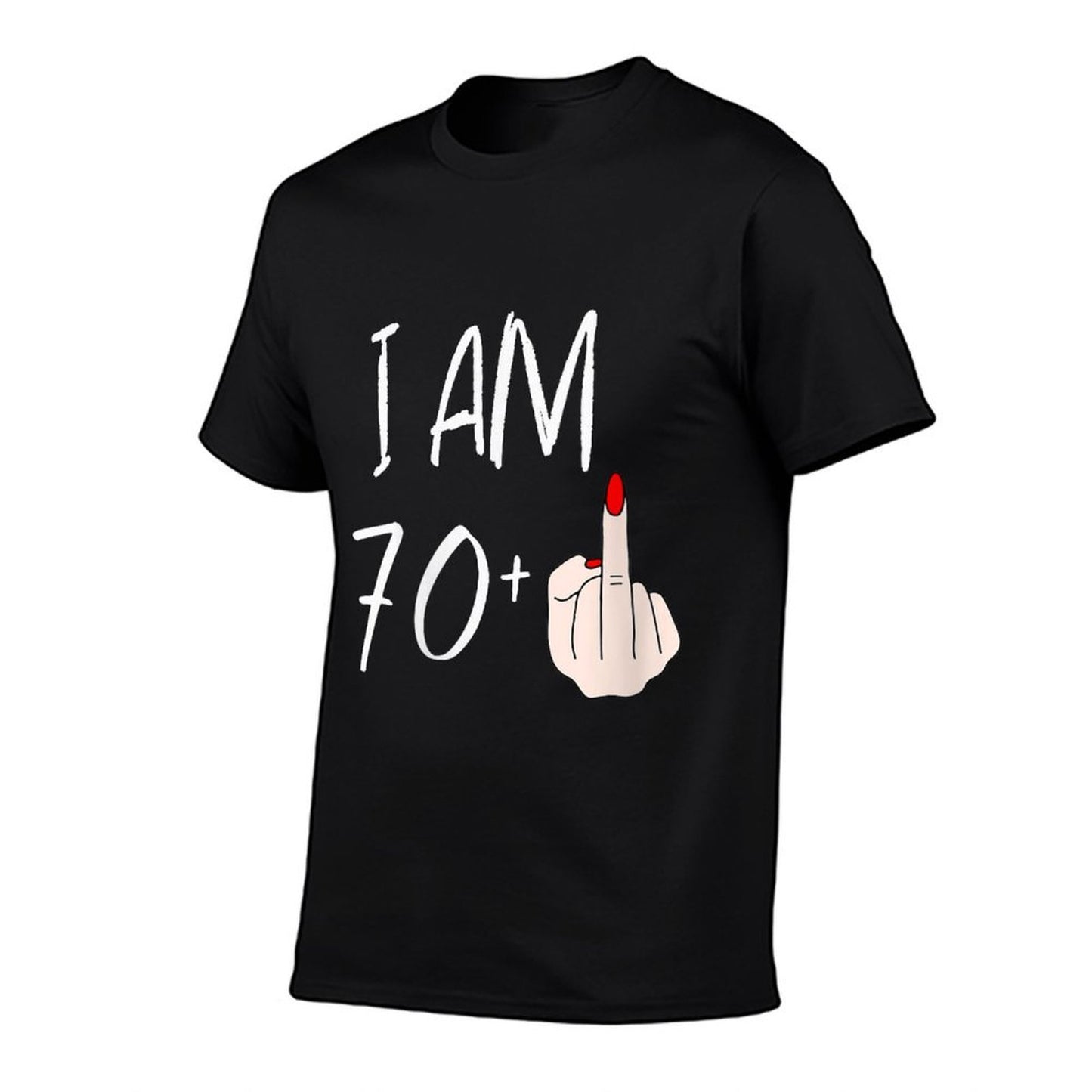 Womens I Am 70 Plus 1 Middle Finger For A 70th Birthday For Women Classic T-Shirt