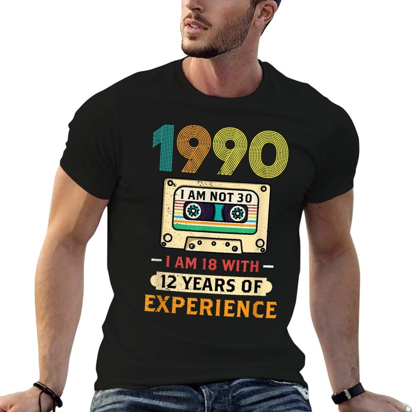 18 With 12 Years Of Experience 30Th Birthday Vintage-inspired T-Shirt