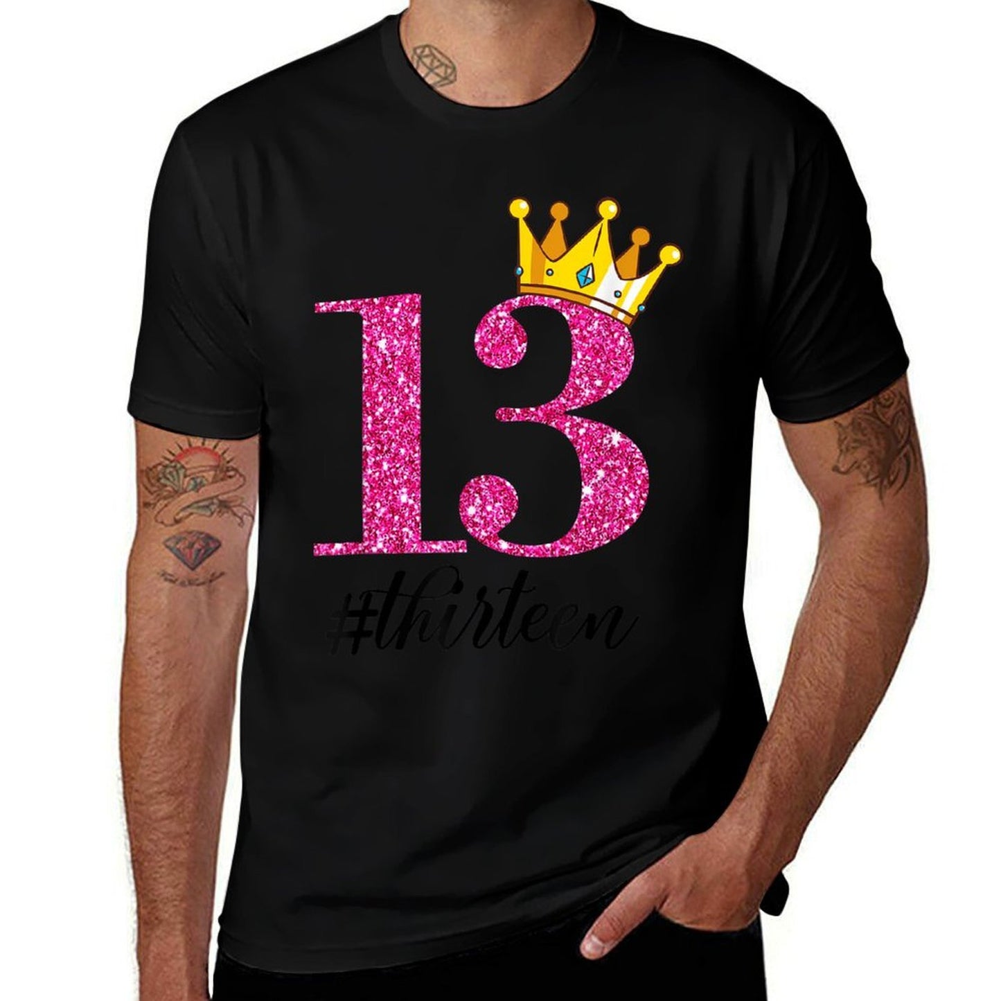 13th Birthday Thirteen Year Old Princess Crown 13 Years Comfortable T-Shirt