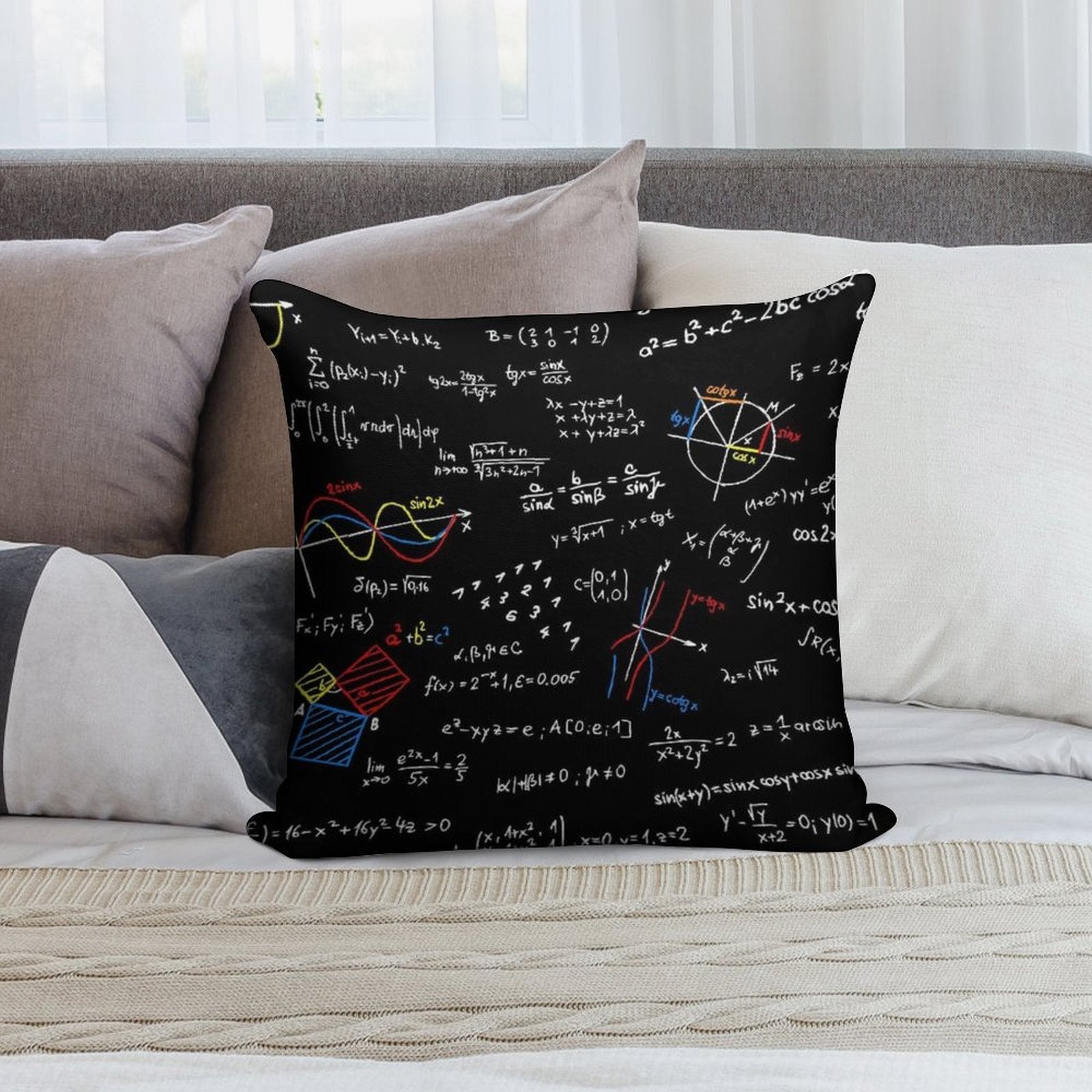 Physics Equations Soft Ultra-Soft Texture Throw Pillow
