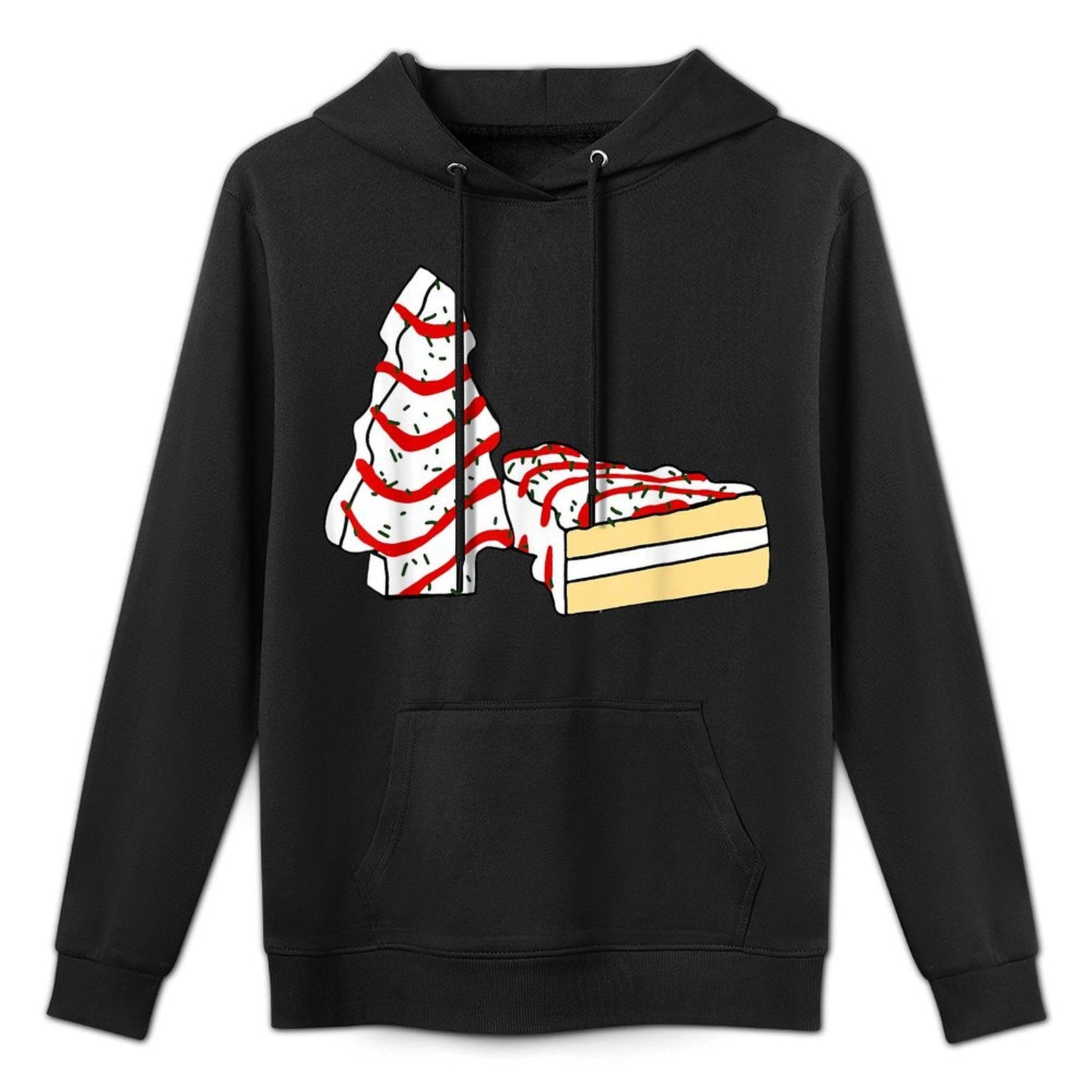 Family Xmas Outfit Cake Lovers Christmas Tree Easy Care Hoodie