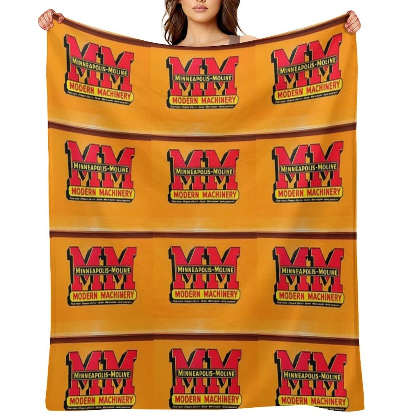 Vintage Modern Machinery Comfort Throw Blanket