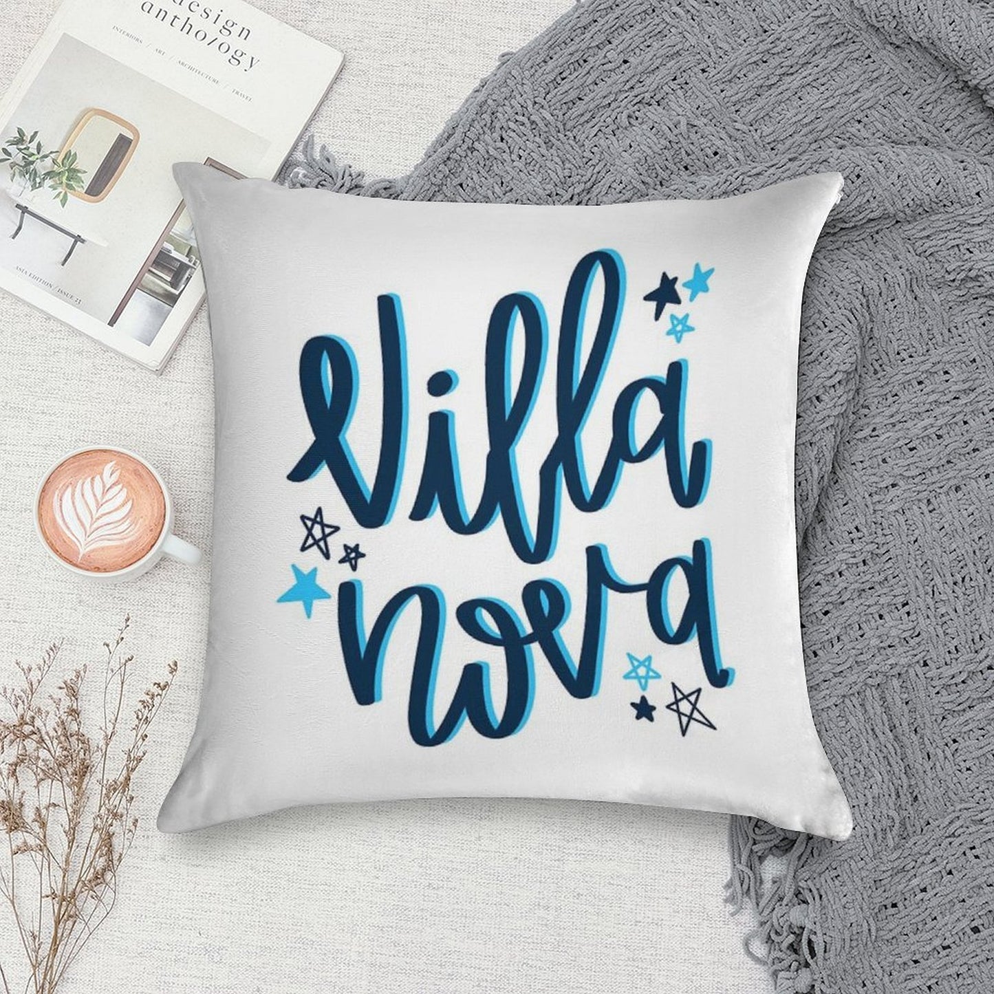Villanova Star Sticker Soft Home Decor Throw Pillow
