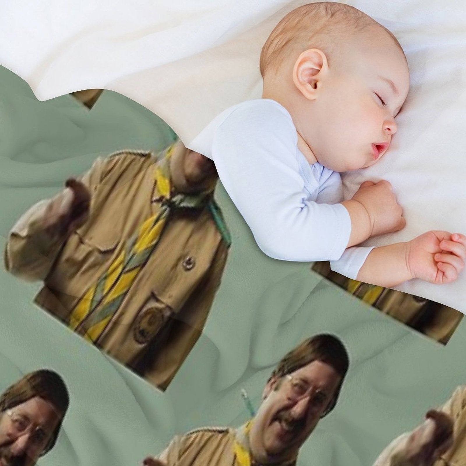 BBC Ghosts Pat Lightweight Throw Blanket