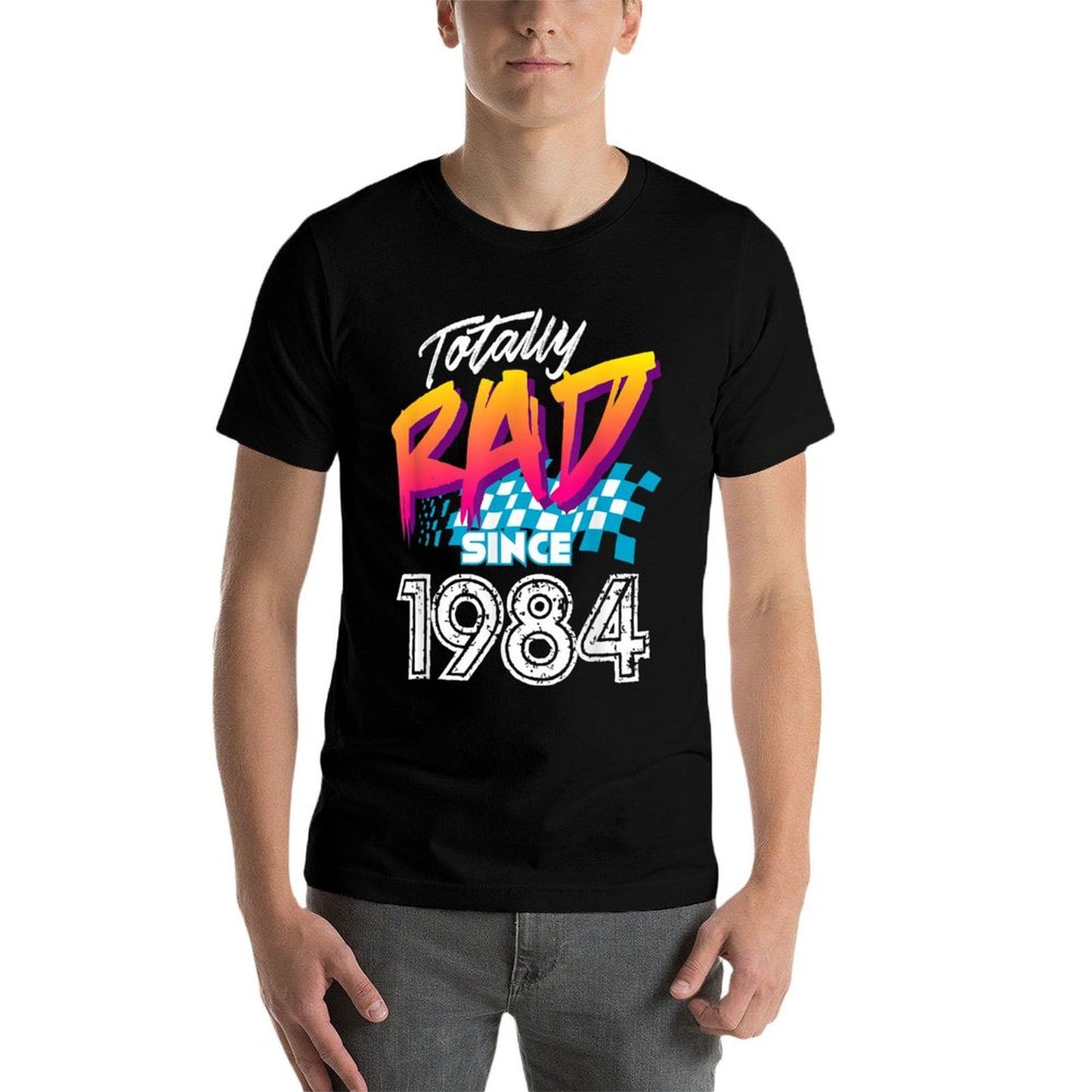 35th Birthday 80s Totally Rad Since 1984 Trendy Pattern T-Shirt